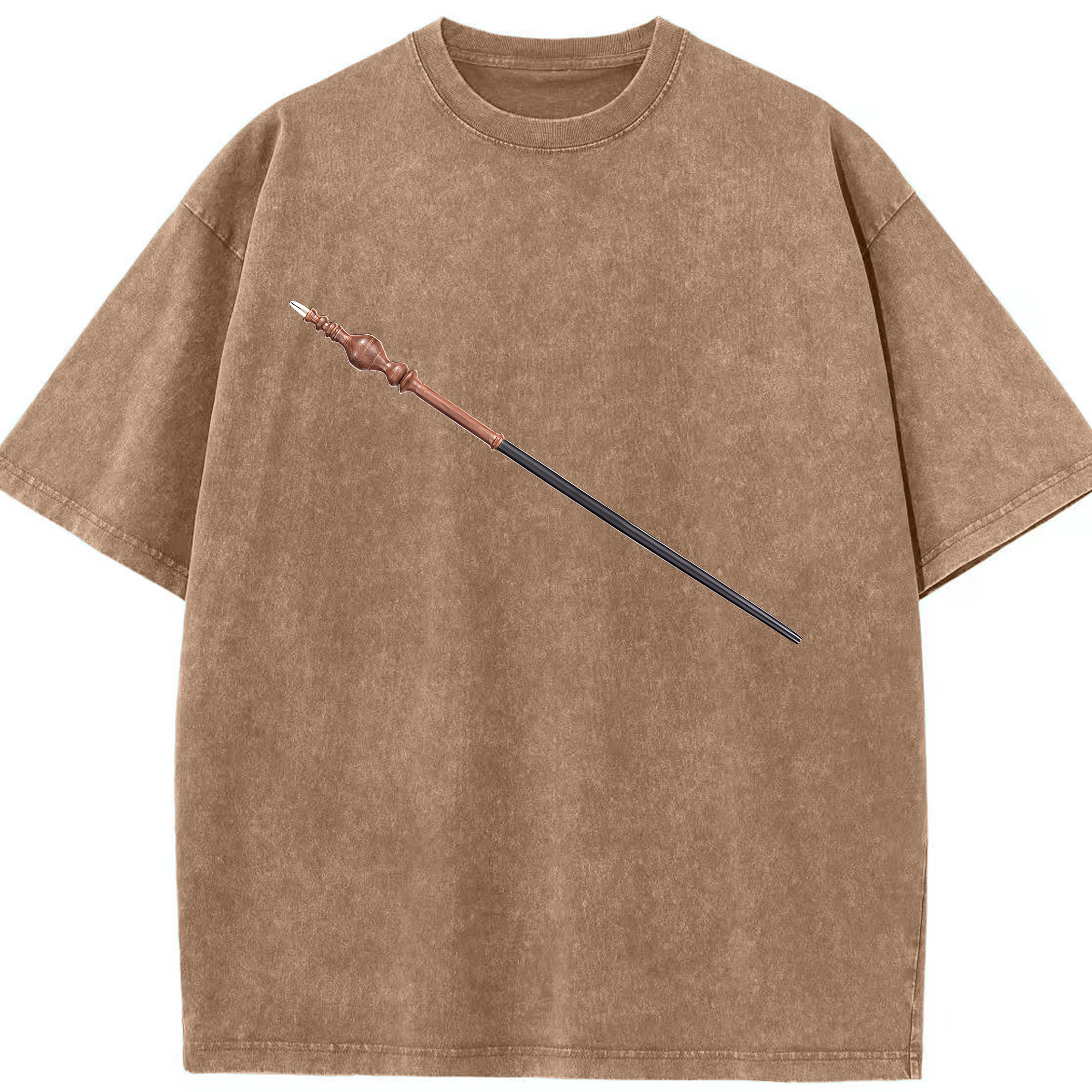 （画像用） Harry Potter ハリー・ポッターシリーズ 綿100% ヴィンテージ風 半袖Tシャツ（フロントプリント）