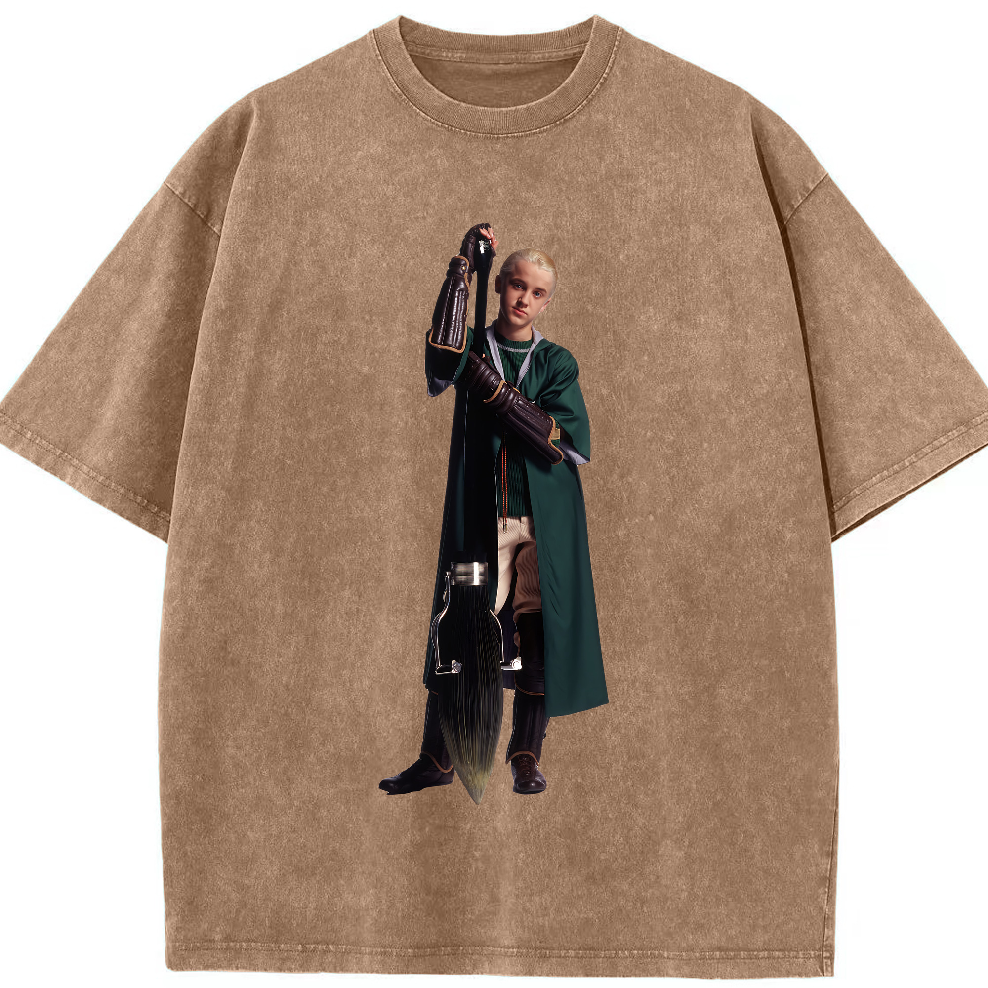（画像用） Harry Potter ハリー・ポッターシリーズ 綿100% ヴィンテージ風 半袖Tシャツ（フロントプリント）