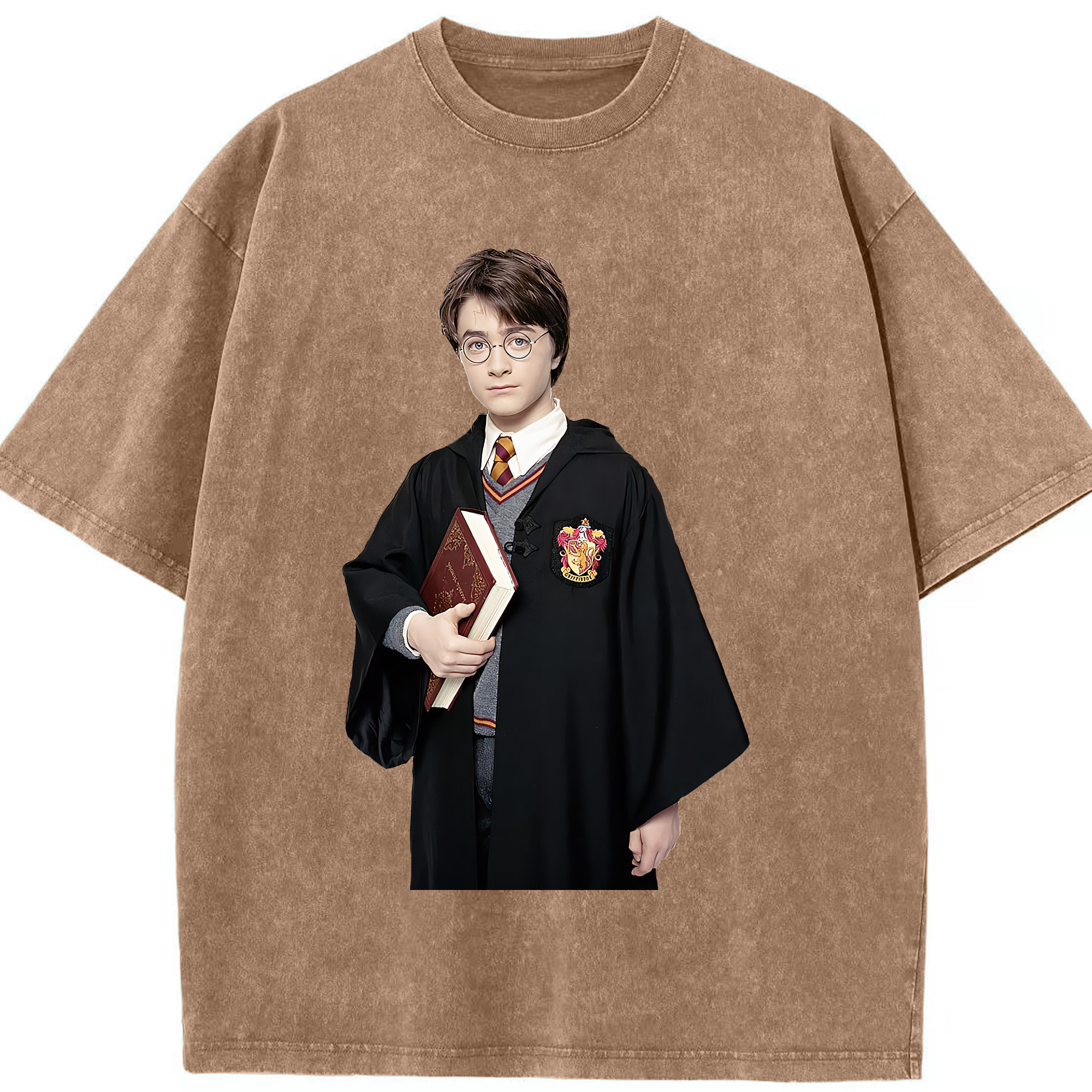 （画像用） Harry Potter ハリー・ポッターシリーズ 綿100% ヴィンテージ風 半袖Tシャツ（フロントプリント）