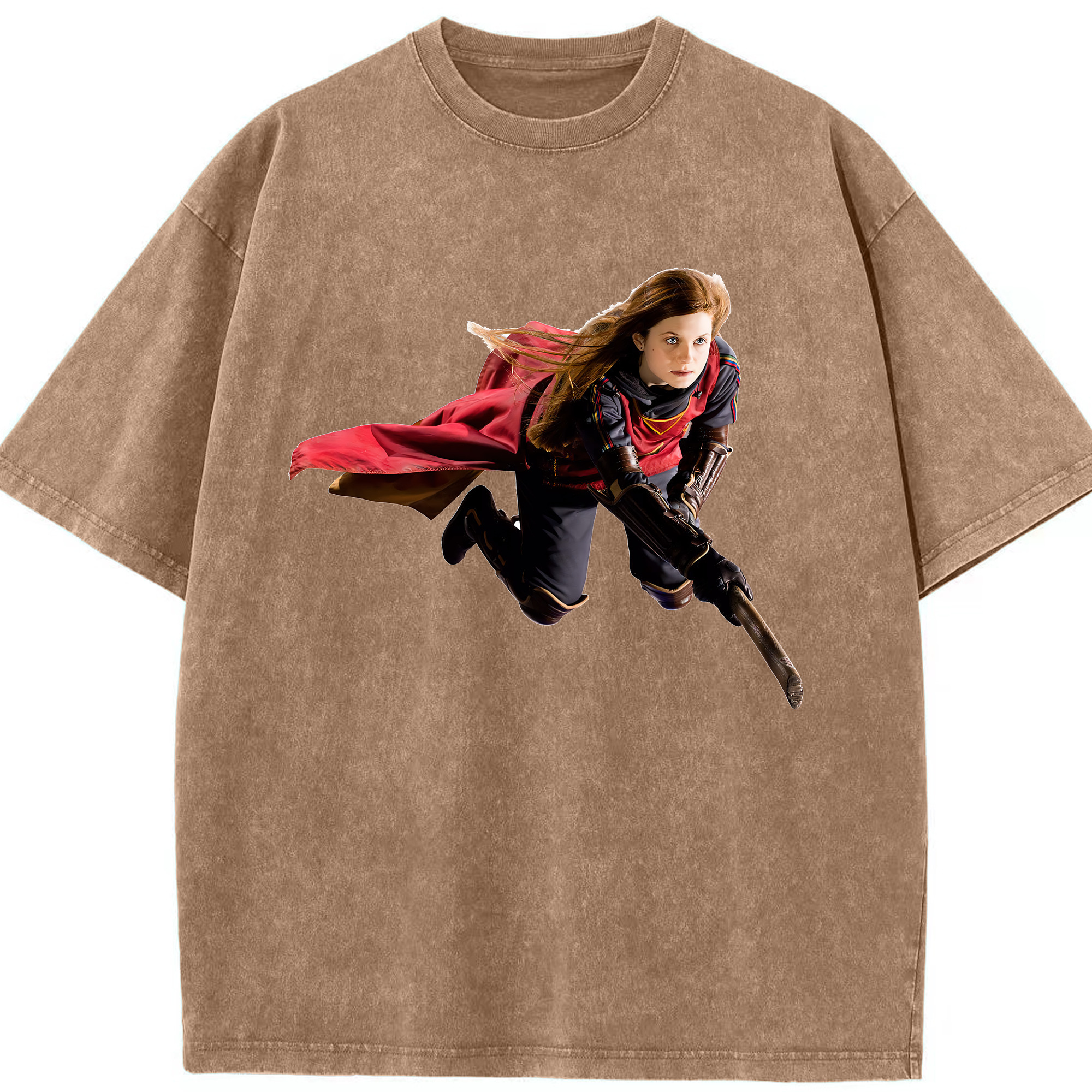（画像用） Harry Potter ハリー・ポッターシリーズ 綿100% ヴィンテージ風 半袖Tシャツ（フロントプリント）