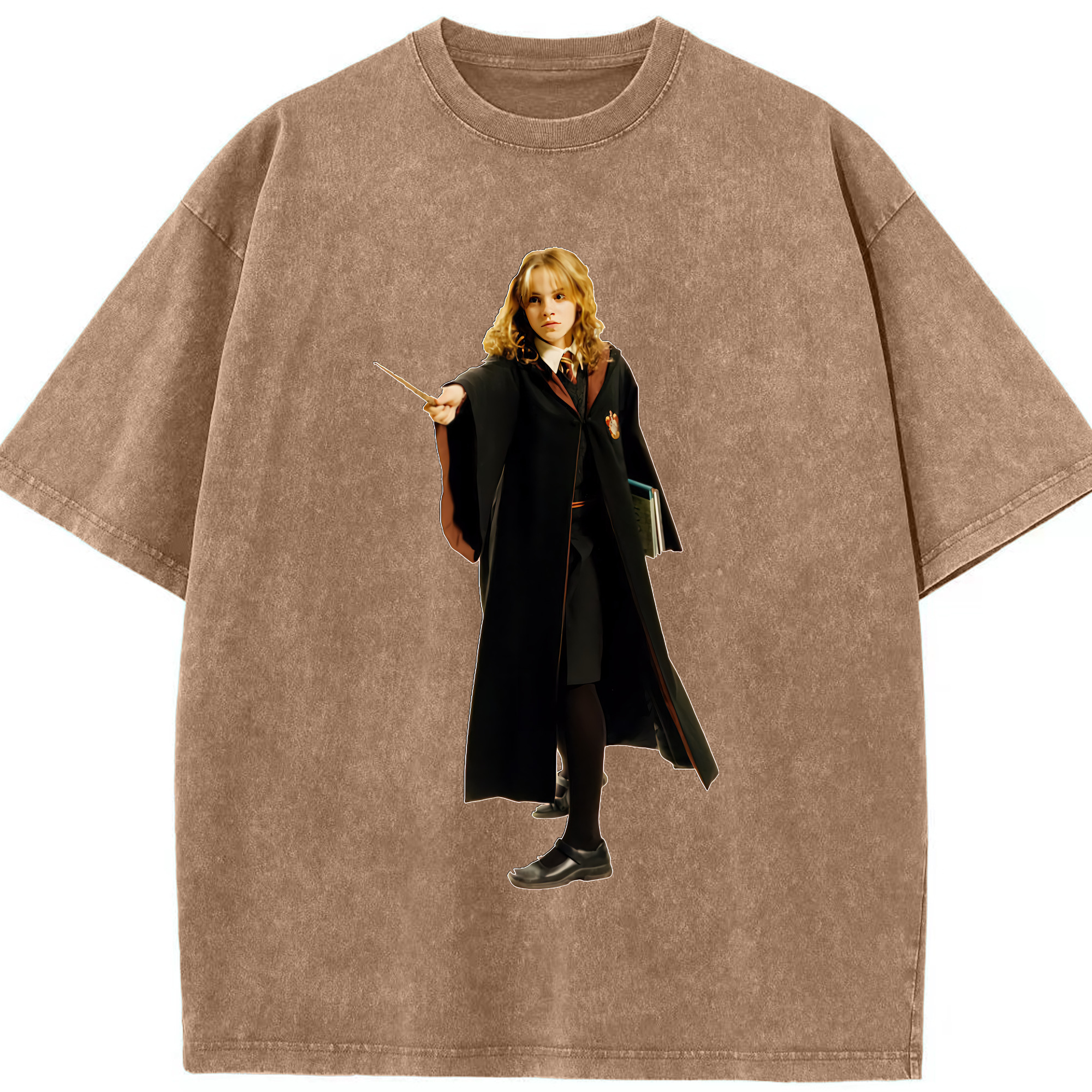 （画像用） Harry Potter ハリー・ポッターシリーズ 綿100% ヴィンテージ風 半袖Tシャツ（フロントプリント）