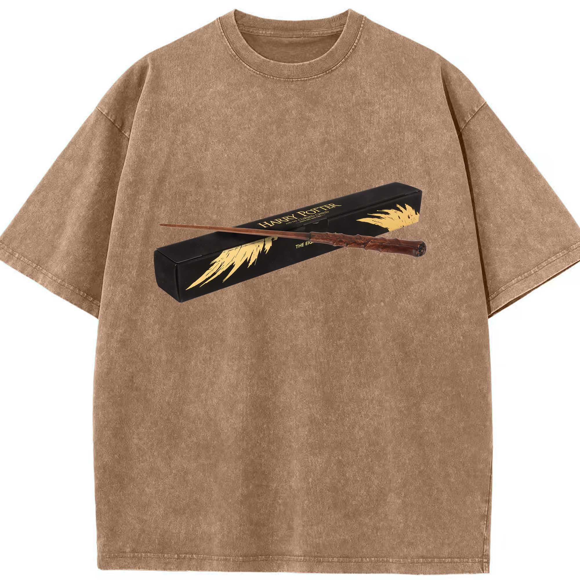 （画像用） Harry Potter ハリー・ポッターシリーズ 綿100% ヴィンテージ風 半袖Tシャツ（フロントプリント）