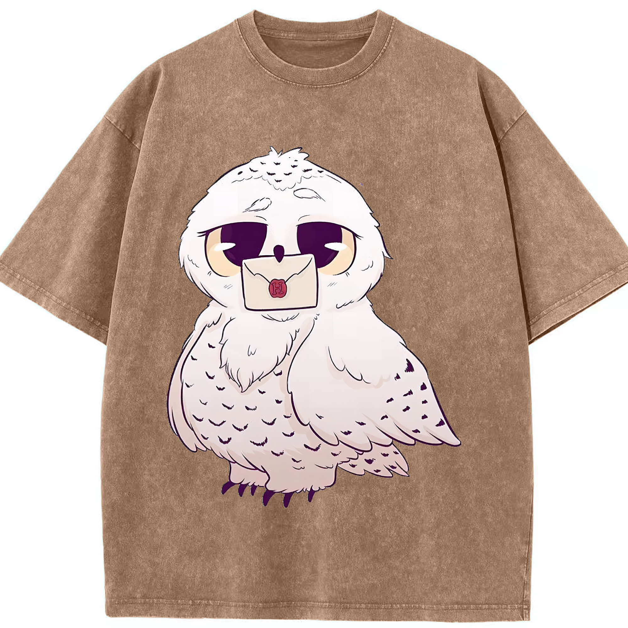 （画像用） Harry Potter ハリー・ポッターシリーズ 綿100% ヴィンテージ風 半袖Tシャツ（フロントプリント）