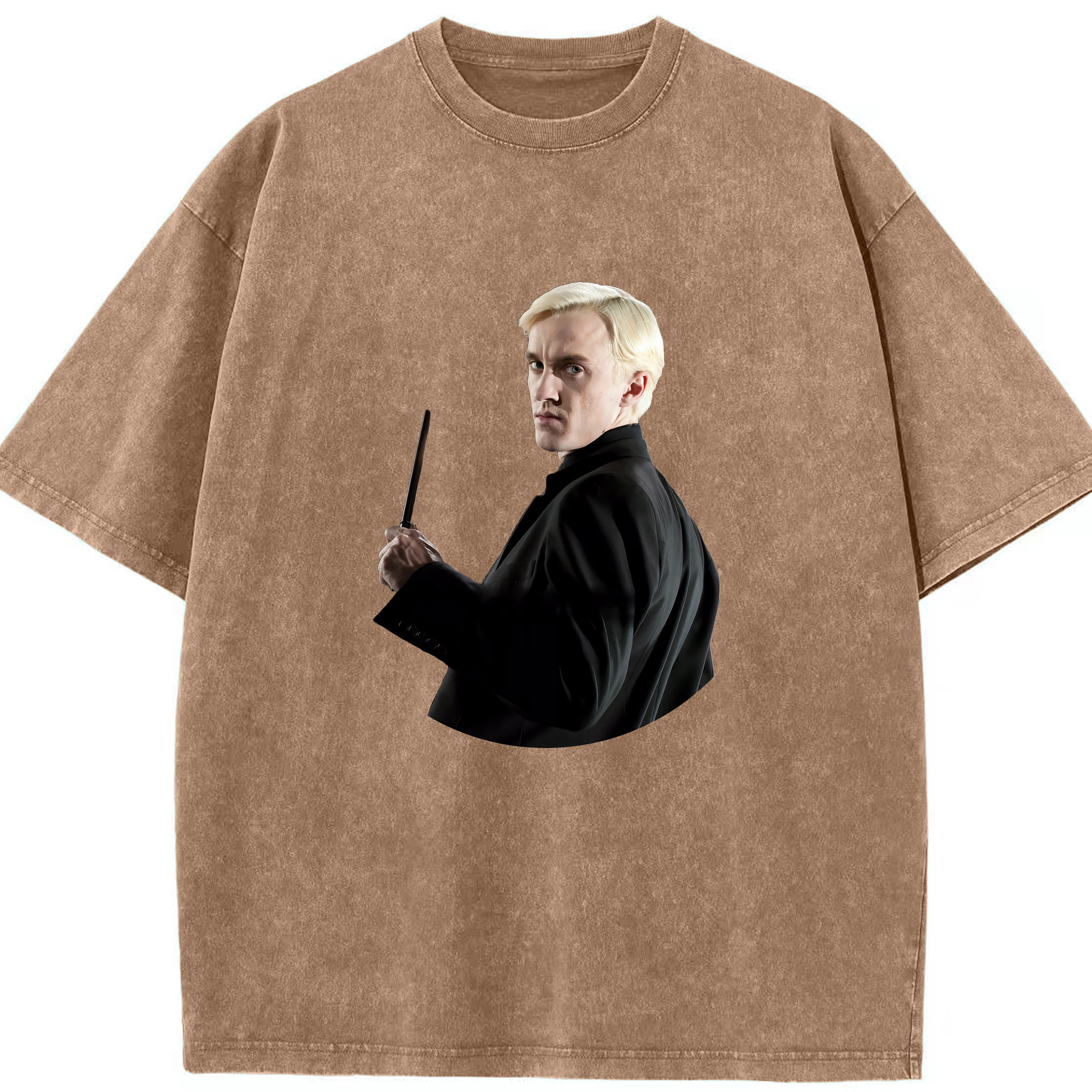 （画像用） Harry Potter ハリー・ポッターシリーズ 綿100% ヴィンテージ風 半袖Tシャツ（フロントプリント）