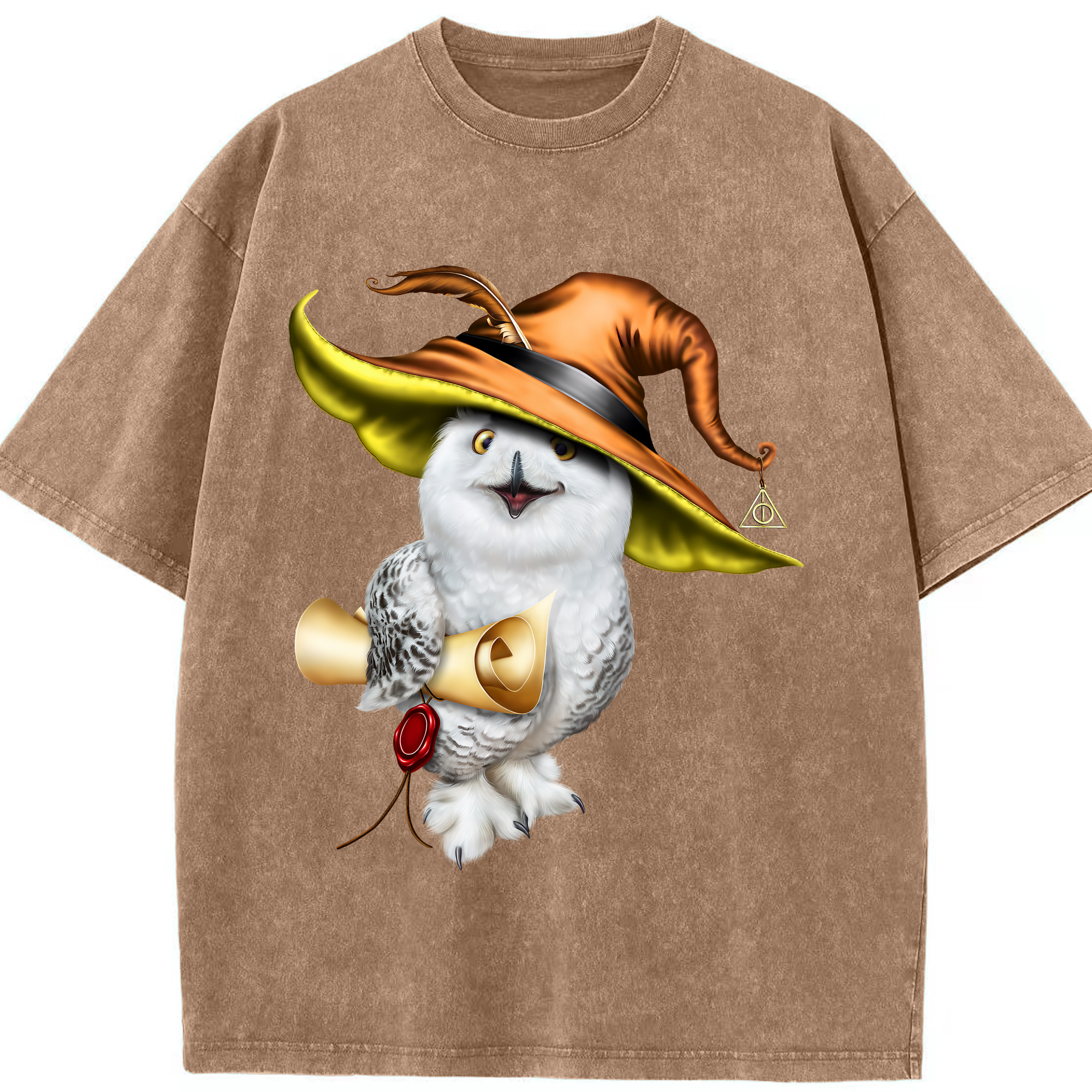 （画像用） Harry Potter ハリー・ポッターシリーズ 綿100% ヴィンテージ風 半袖Tシャツ（フロントプリント）