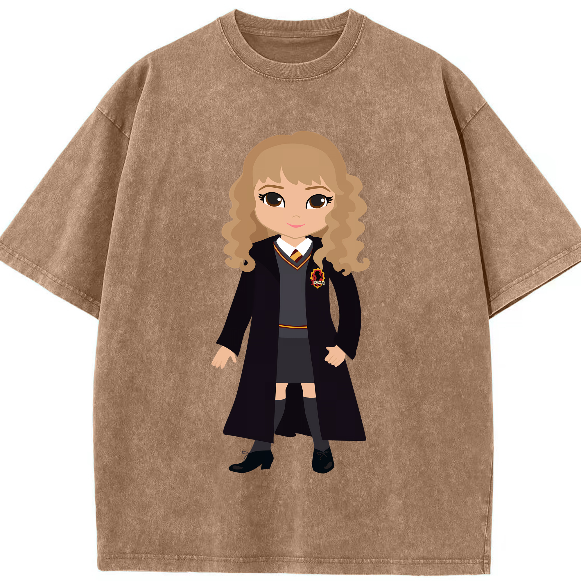 （画像用） Harry Potter ハリー・ポッターシリーズ 綿100% ヴィンテージ風 半袖Tシャツ（フロントプリント）