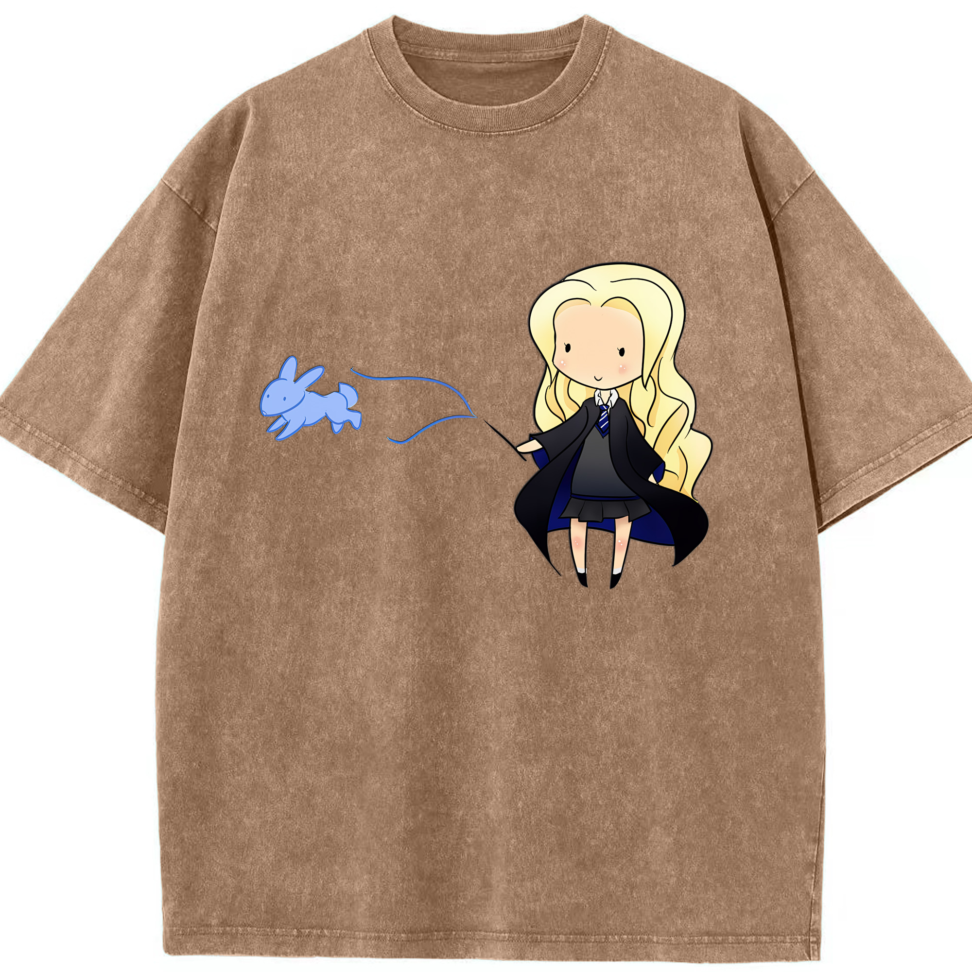 （画像用） Harry Potter ハリー・ポッターシリーズ 綿100% ヴィンテージ風 半袖Tシャツ（フロントプリント）