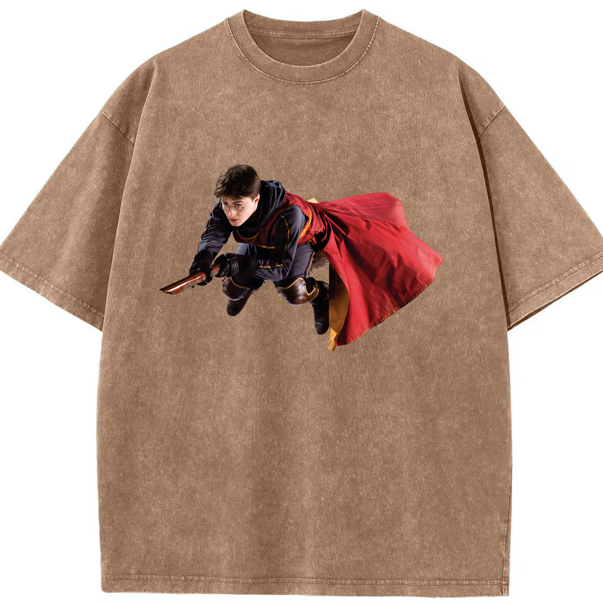 （画像用） Harry Potter ハリー・ポッターシリーズ 綿100% ヴィンテージ風 半袖Tシャツ（フロントプリント）