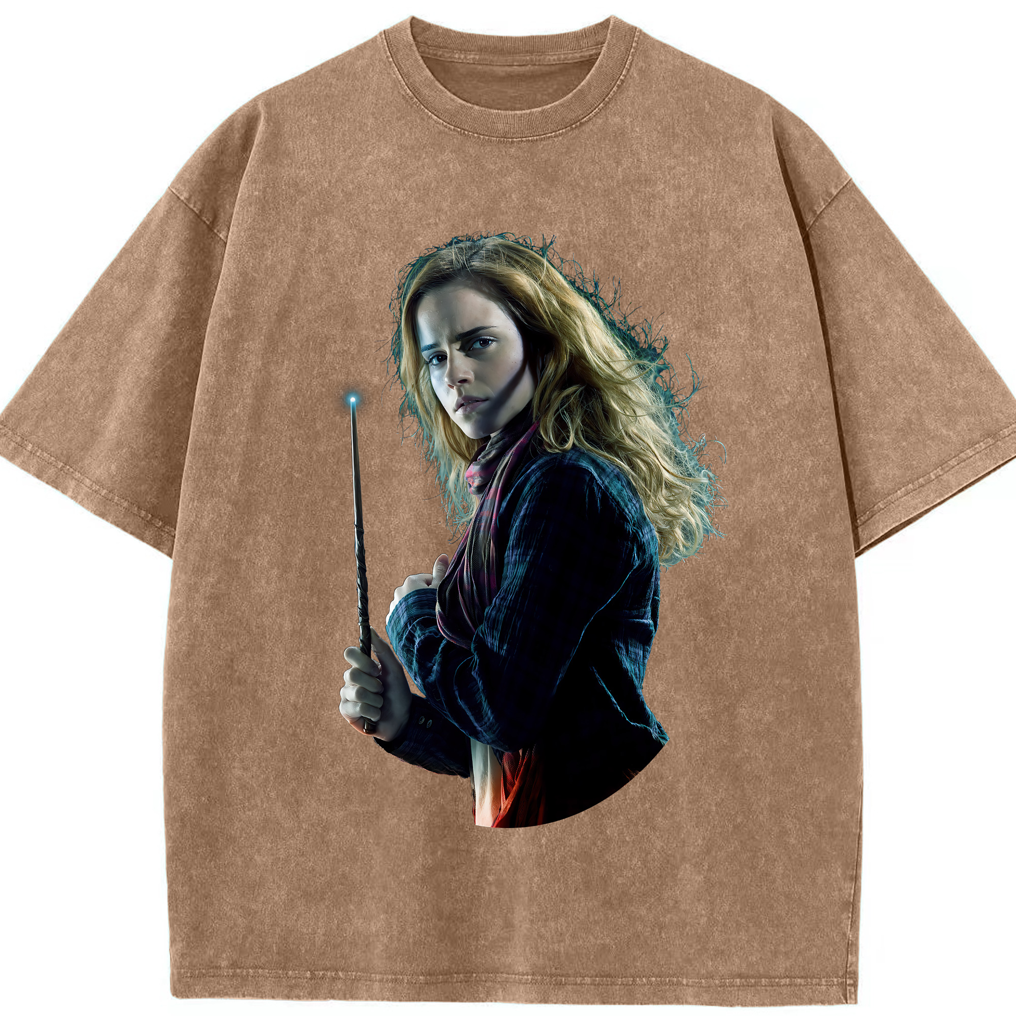 （画像用） Harry Potter ハリー・ポッターシリーズ 綿100% ヴィンテージ風 半袖Tシャツ（フロントプリント）