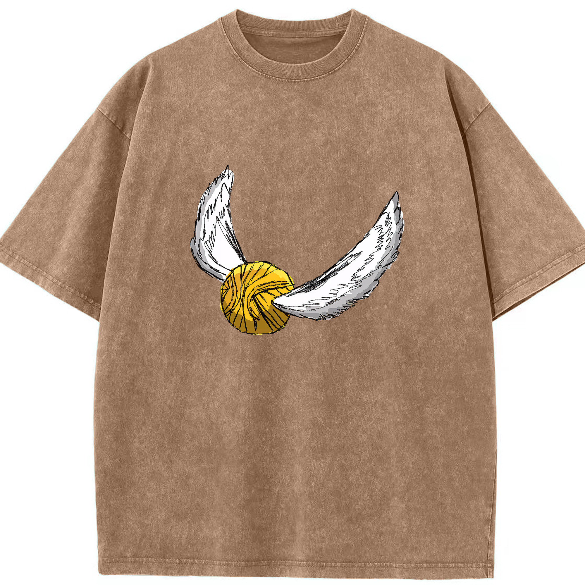（画像用） Harry Potter ハリー・ポッターシリーズ 綿100% ヴィンテージ風 半袖Tシャツ（フロントプリント）