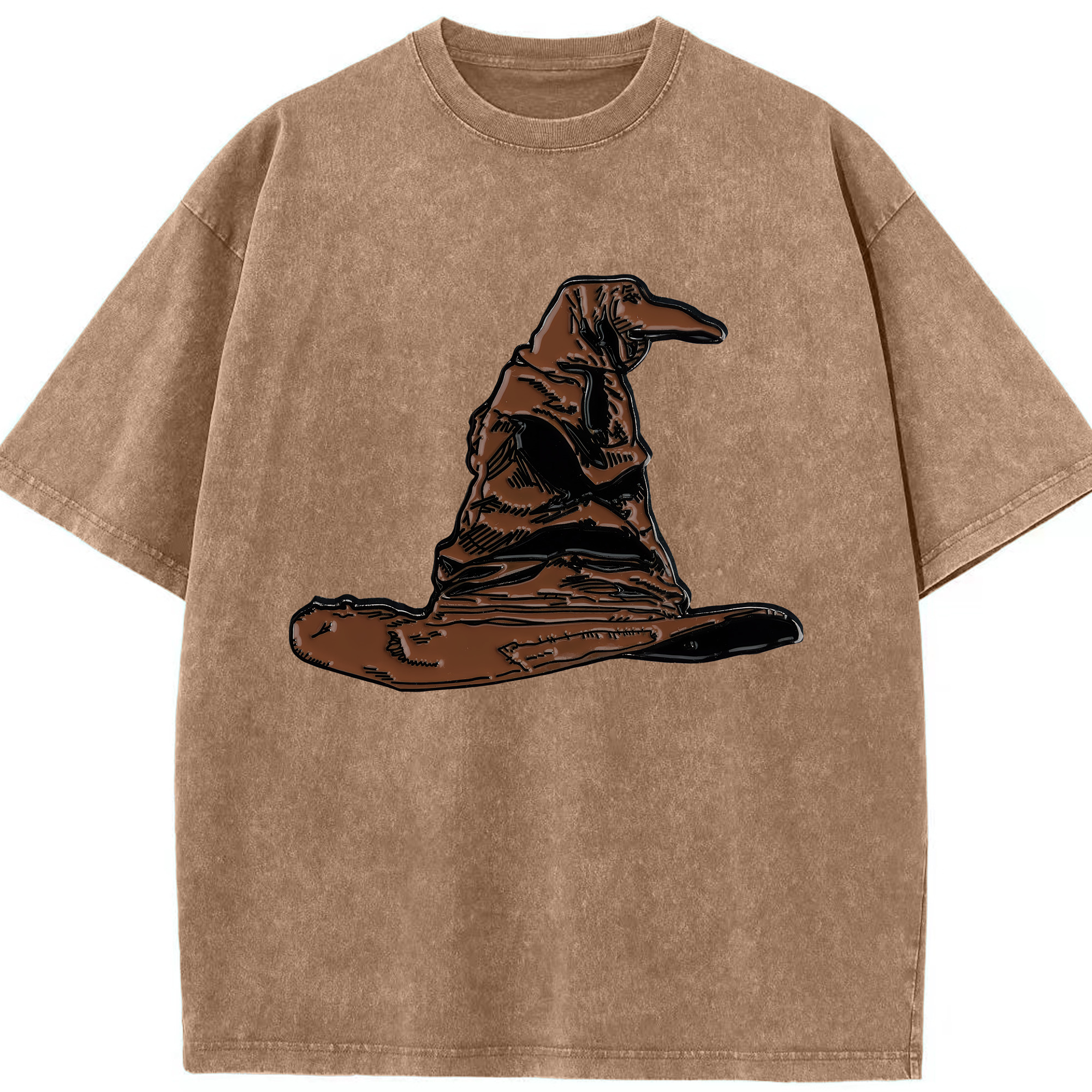 （画像用） Harry Potter ハリー・ポッターシリーズ 綿100% ヴィンテージ風 半袖Tシャツ（フロントプリント）