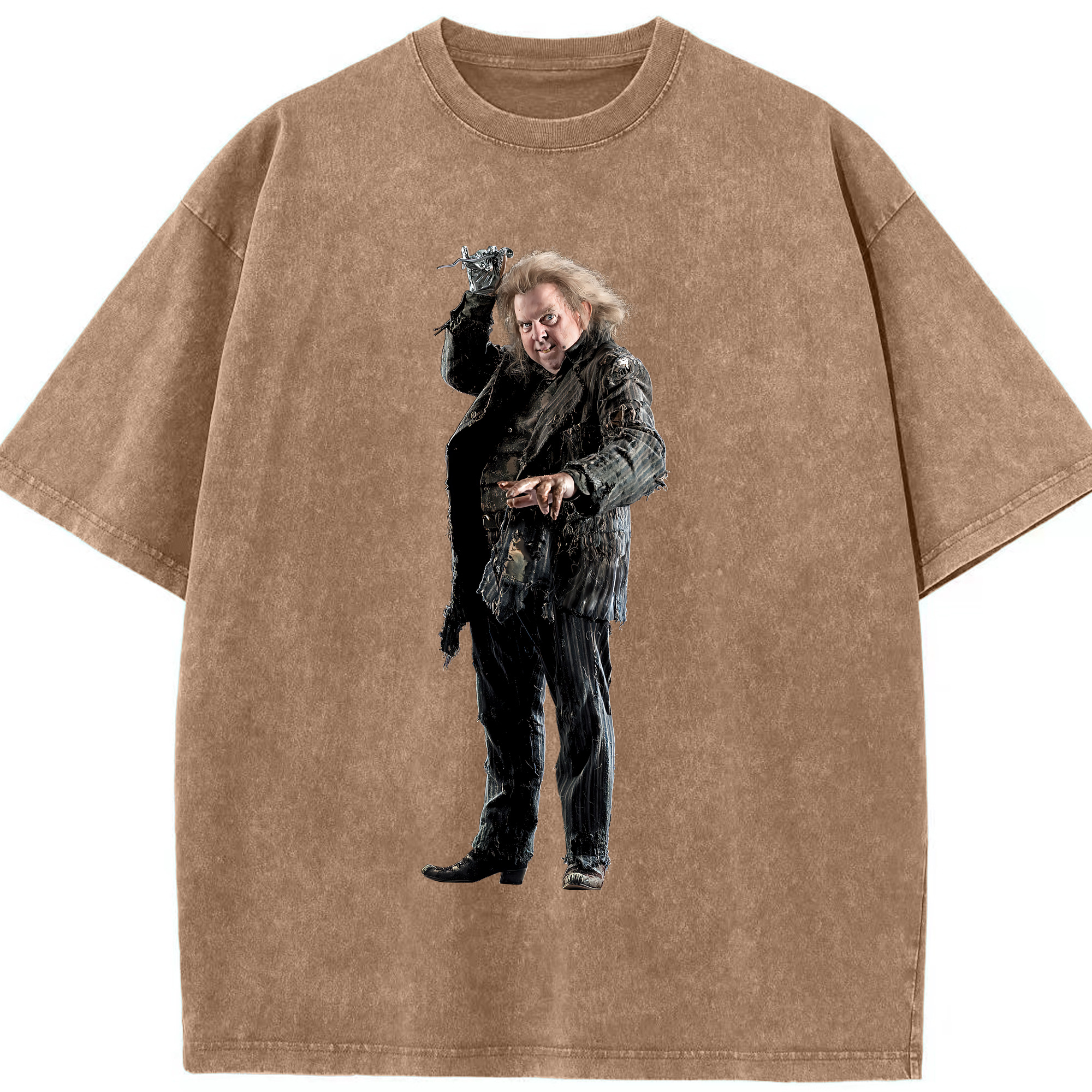 （画像用） Harry Potter ハリー・ポッターシリーズ 綿100% ヴィンテージ風 半袖Tシャツ（フロントプリント）
