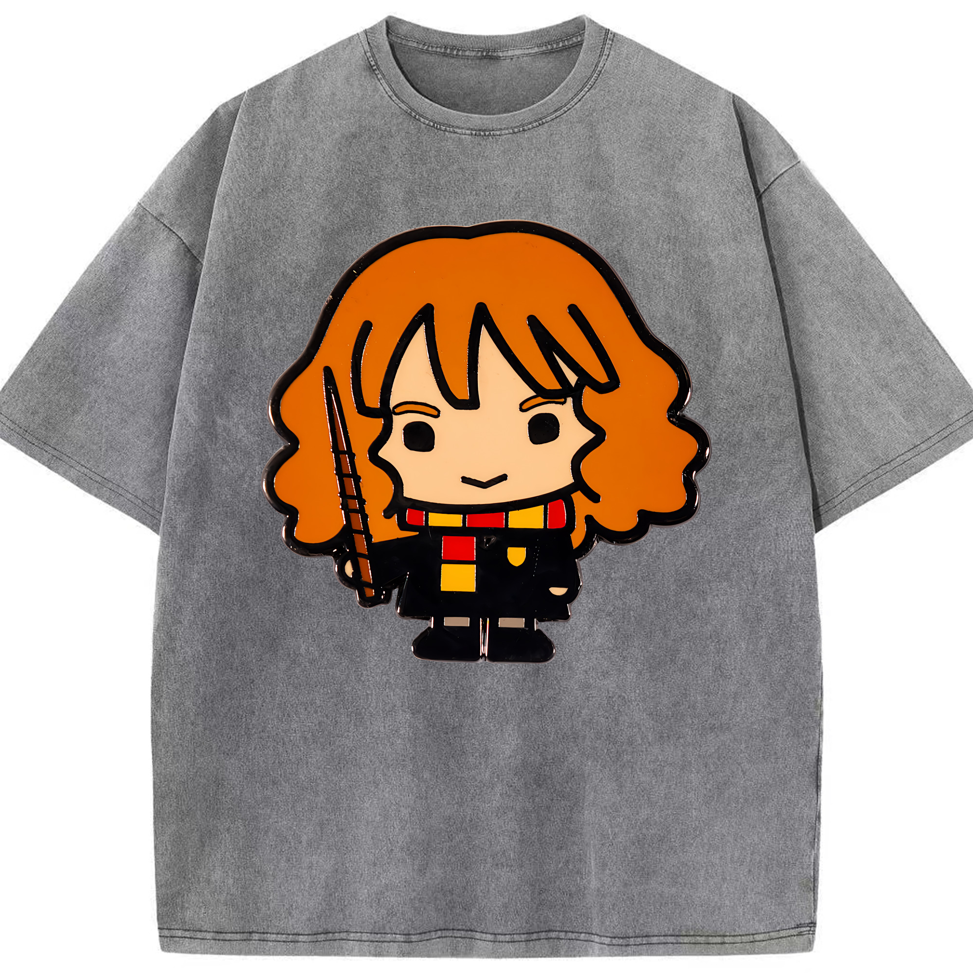（画像用） Harry Potter ハリー・ポッターシリーズ 綿100% ヴィンテージ風 半袖Tシャツ（フロントプリント）