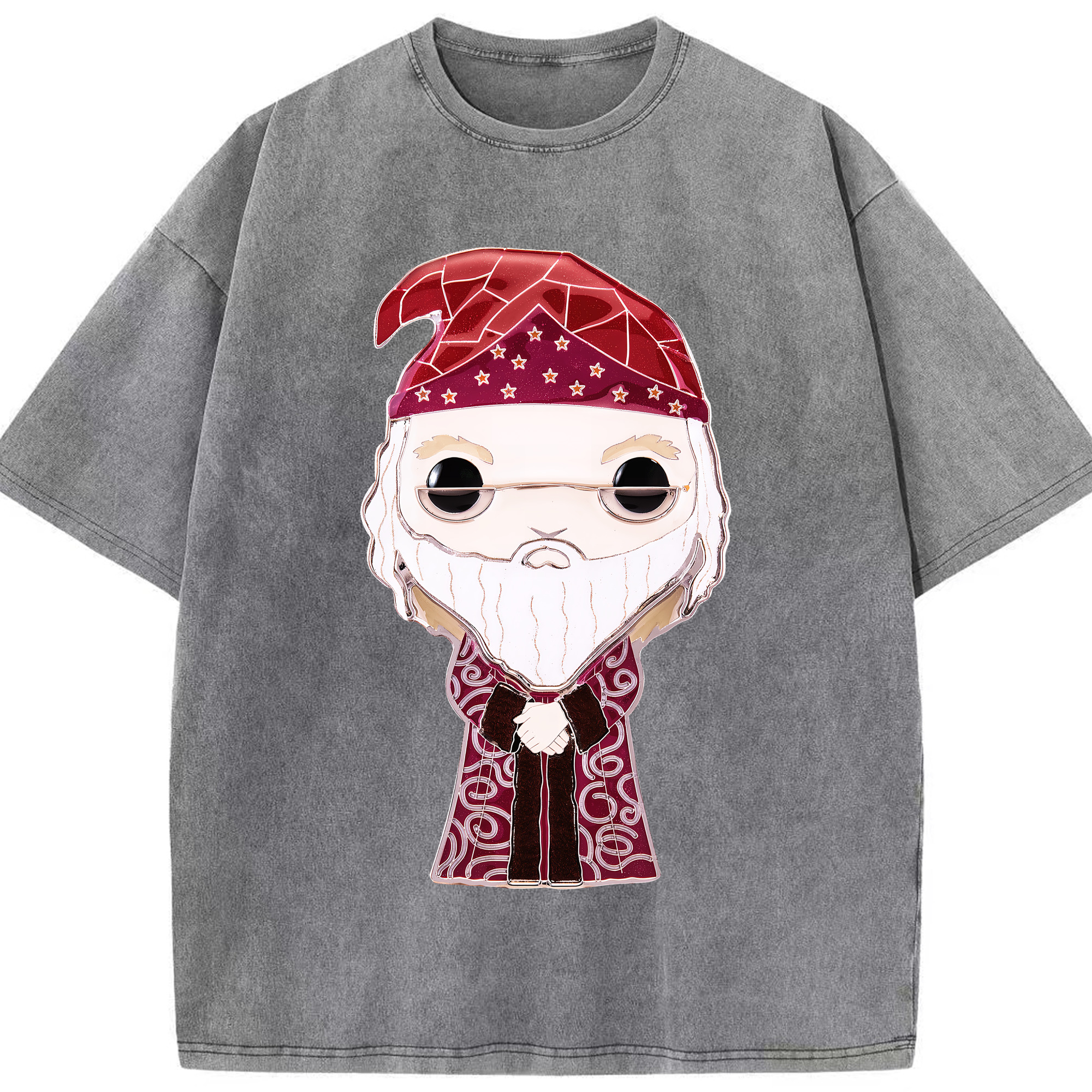 （画像用） Harry Potter ハリー・ポッターシリーズ 綿100% ヴィンテージ風 半袖Tシャツ（フロントプリント）