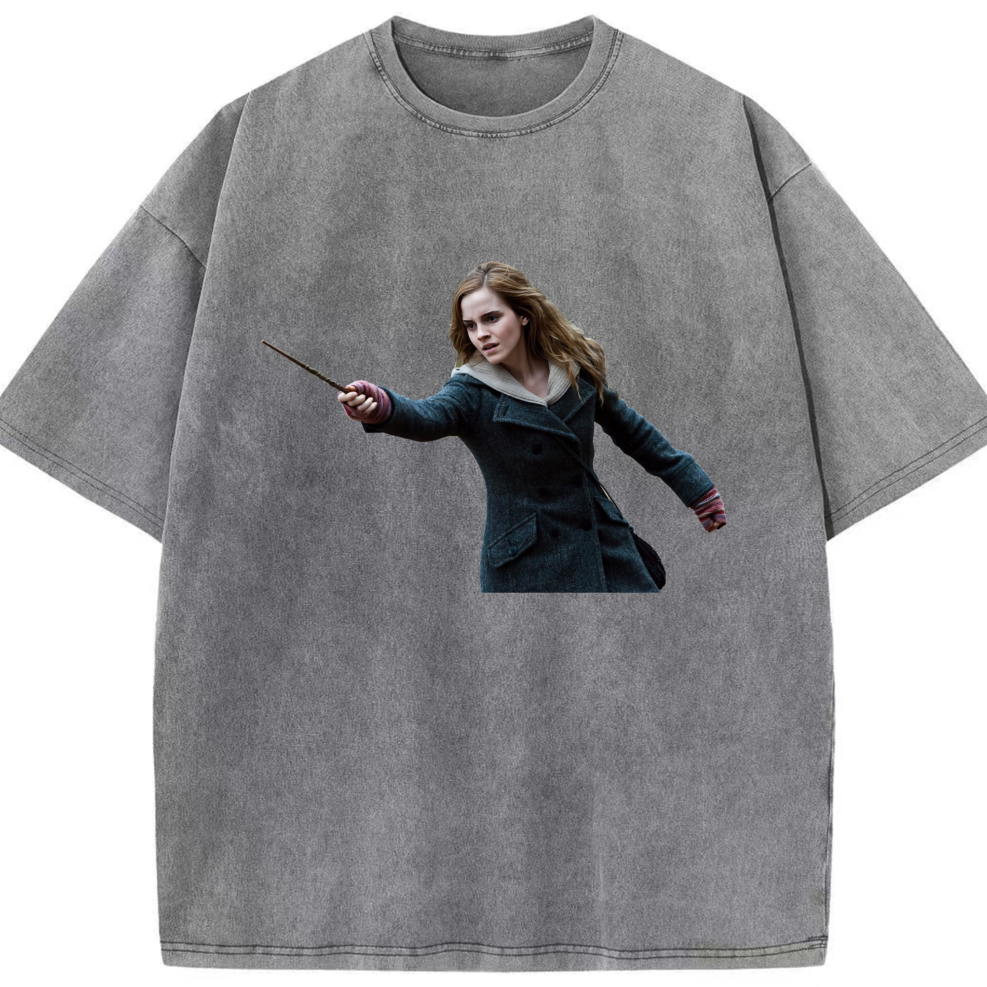 （画像用） Harry Potter ハリー・ポッターシリーズ 綿100% ヴィンテージ風 半袖Tシャツ（フロントプリント）