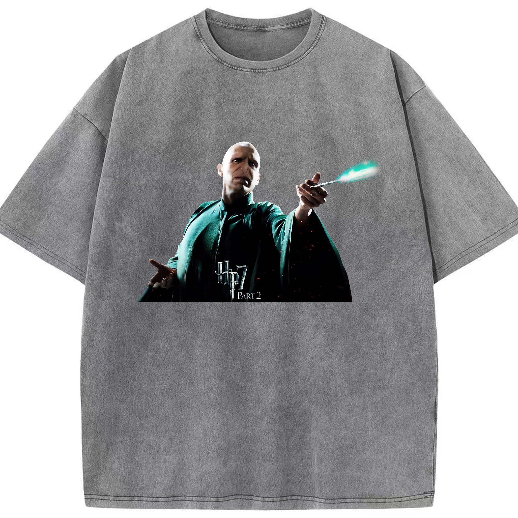 （画像用） Harry Potter ハリー・ポッターシリーズ 綿100% ヴィンテージ風 半袖Tシャツ（フロントプリント）