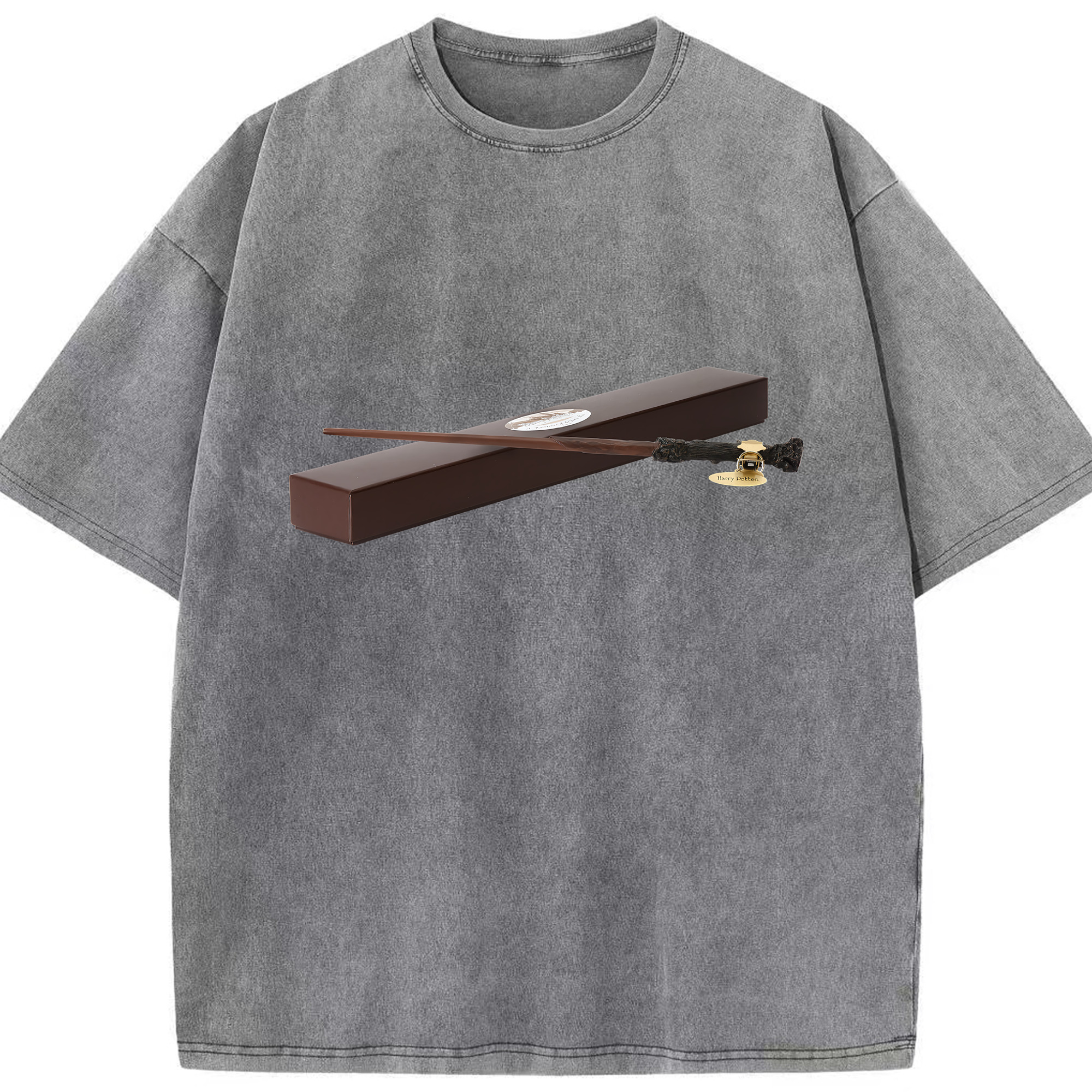 （画像用） Harry Potter ハリー・ポッターシリーズ 綿100% ヴィンテージ風 半袖Tシャツ（フロントプリント）