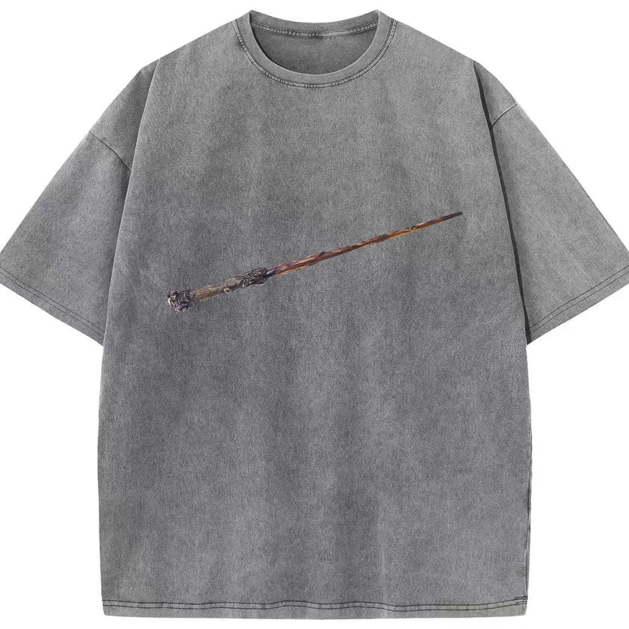 （画像用） Harry Potter ハリー・ポッターシリーズ 綿100% ヴィンテージ風 半袖Tシャツ（フロントプリント）