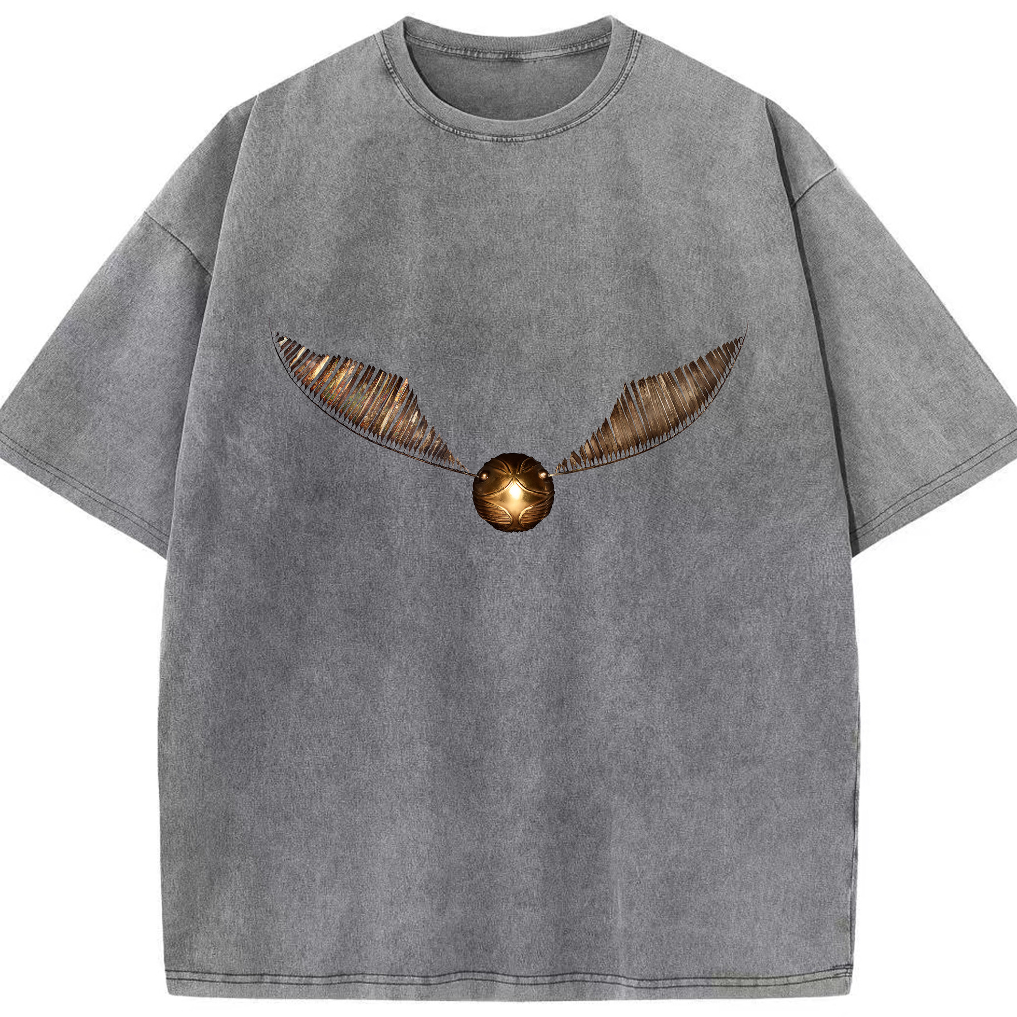 （画像用） Harry Potter ハリー・ポッターシリーズ 綿100% ヴィンテージ風 半袖Tシャツ（フロントプリント）