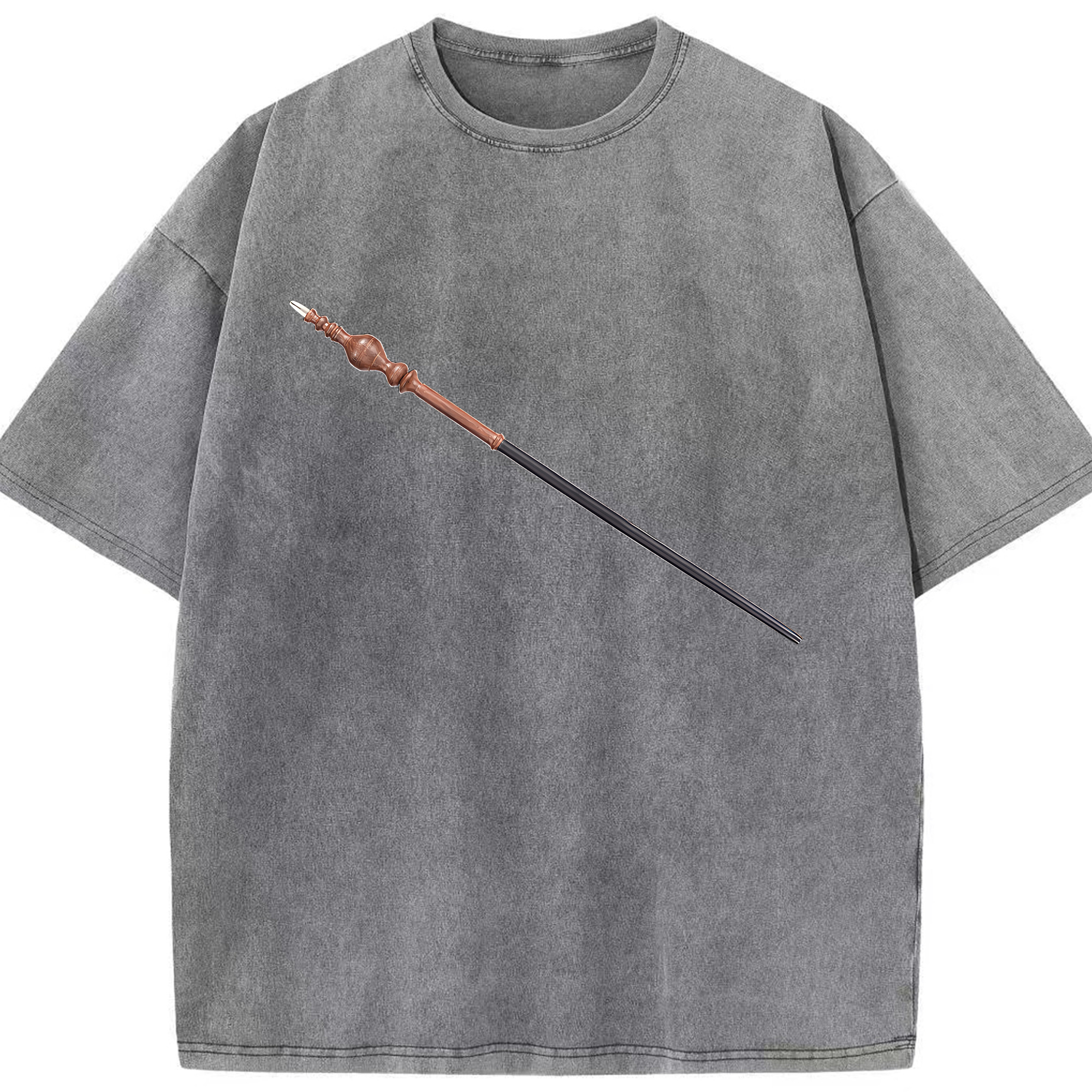 （画像用） Harry Potter ハリー・ポッターシリーズ 綿100% ヴィンテージ風 半袖Tシャツ（フロントプリント）