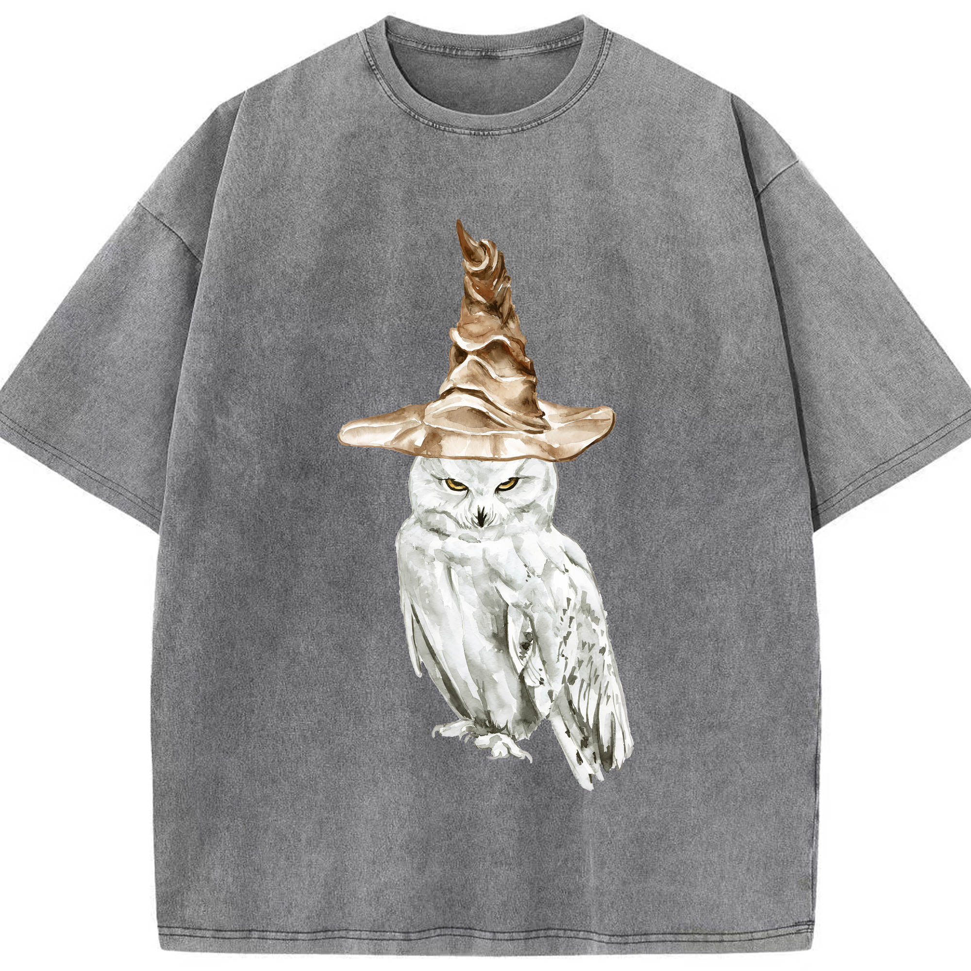 （画像用） Harry Potter ハリー・ポッターシリーズ 綿100% ヴィンテージ風 半袖Tシャツ（フロントプリント）