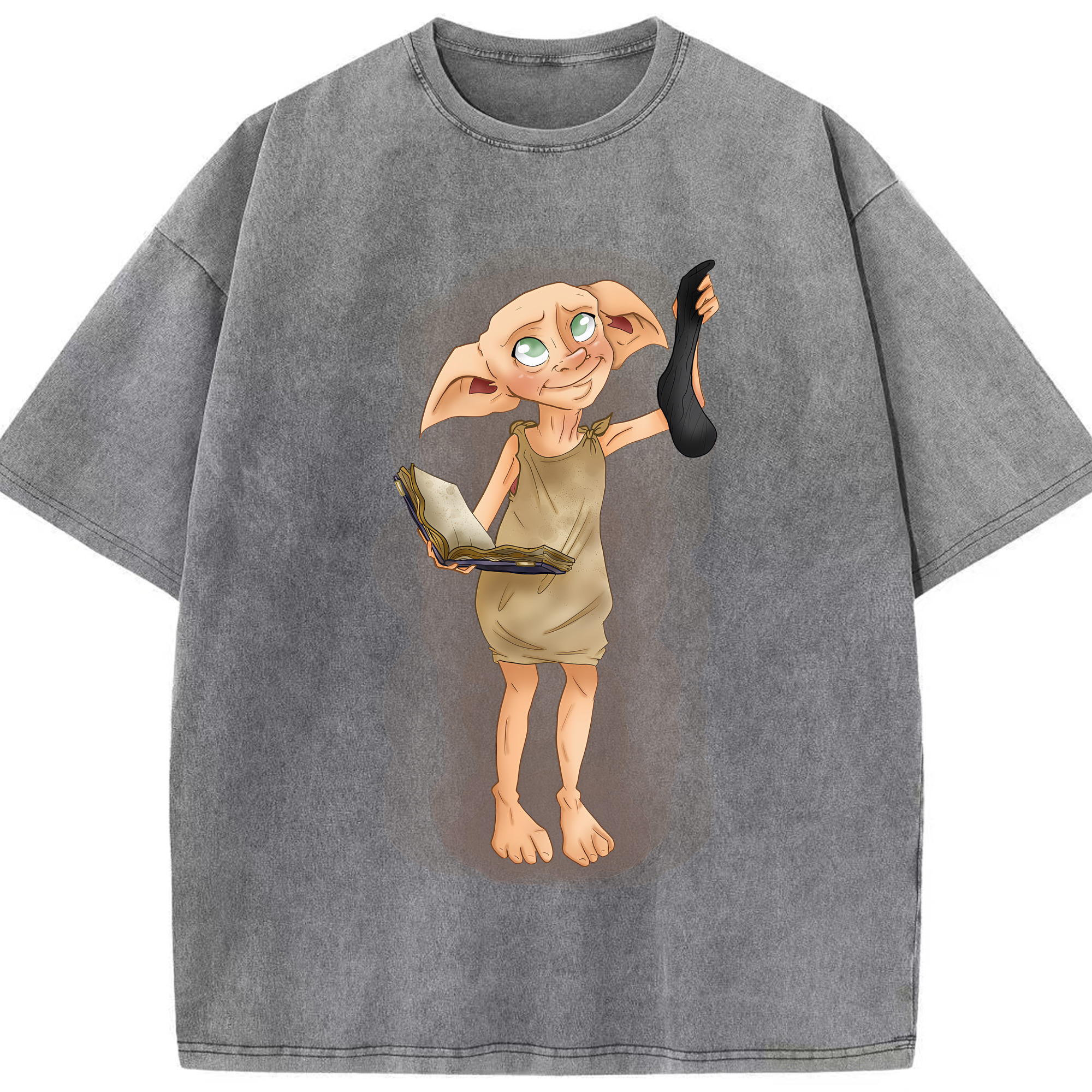 （画像用） Harry Potter ハリー・ポッターシリーズ 綿100% ヴィンテージ風 半袖Tシャツ（フロントプリント）