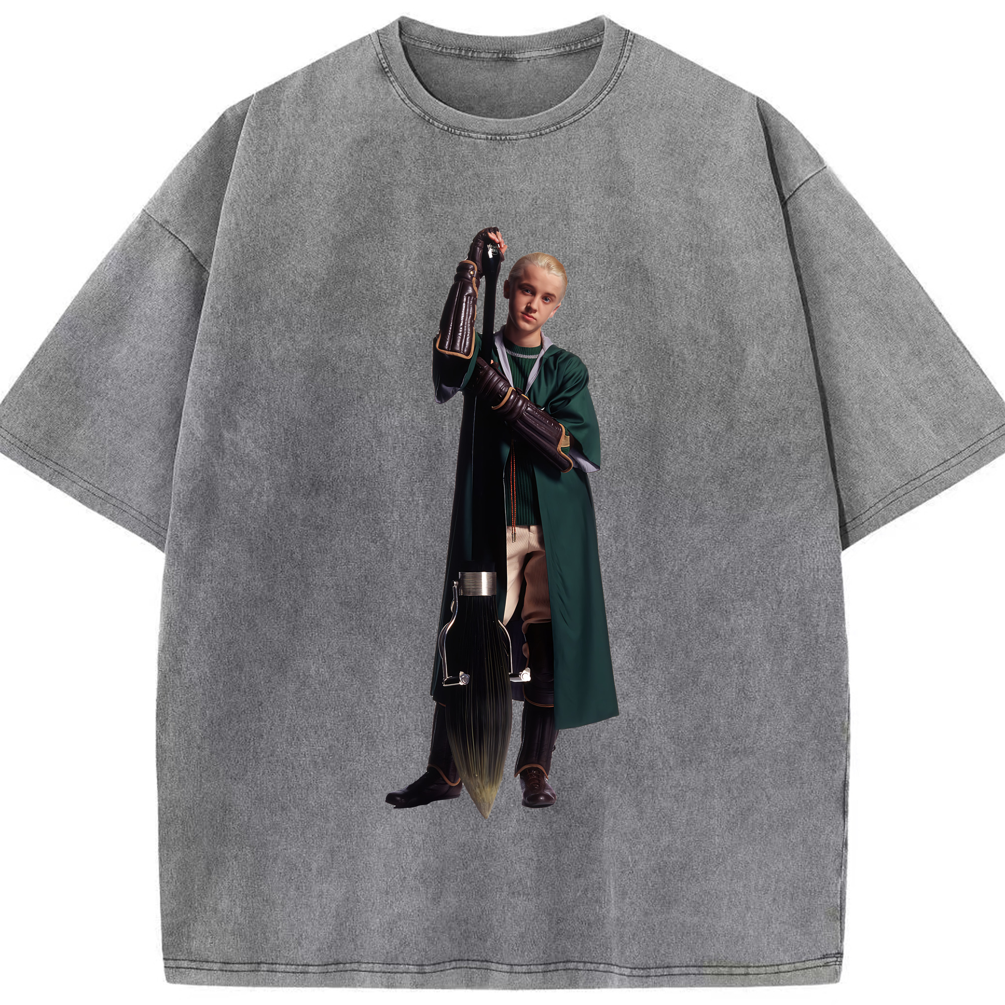 （画像用） Harry Potter ハリー・ポッターシリーズ 綿100% ヴィンテージ風 半袖Tシャツ（フロントプリント）