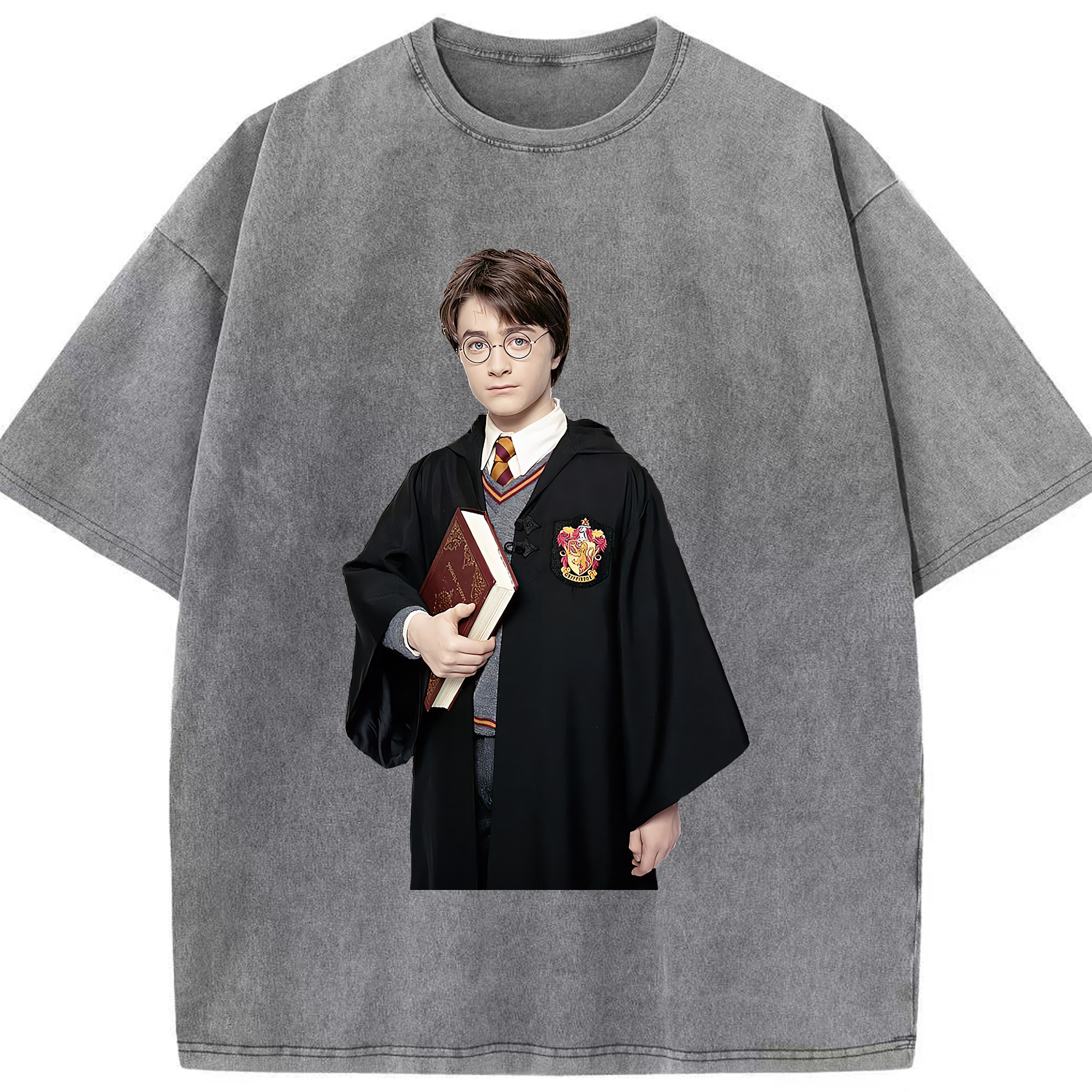 （画像用） Harry Potter ハリー・ポッターシリーズ 綿100% ヴィンテージ風 半袖Tシャツ（フロントプリント）