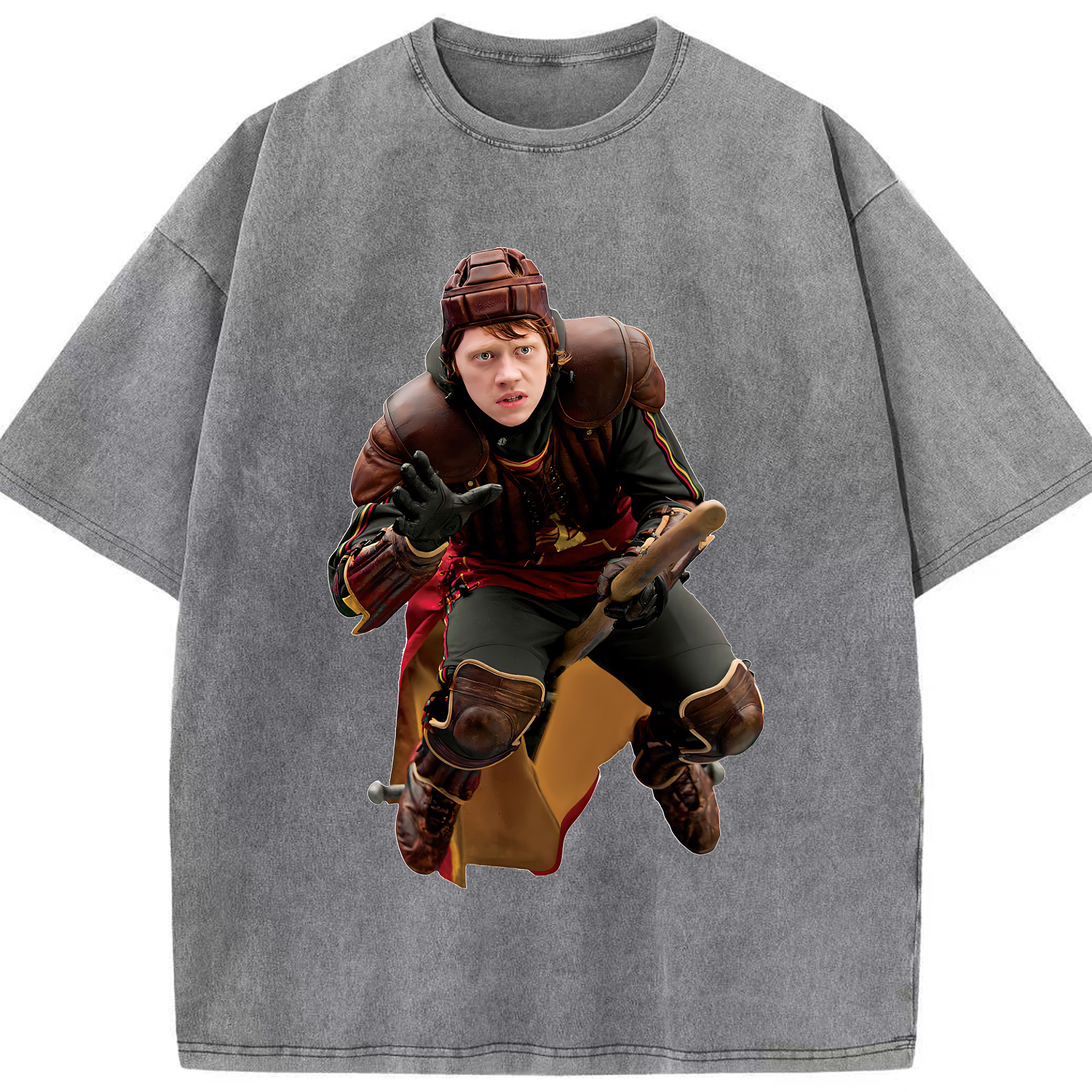 （画像用） Harry Potter ハリー・ポッターシリーズ 綿100% ヴィンテージ風 半袖Tシャツ（フロントプリント）