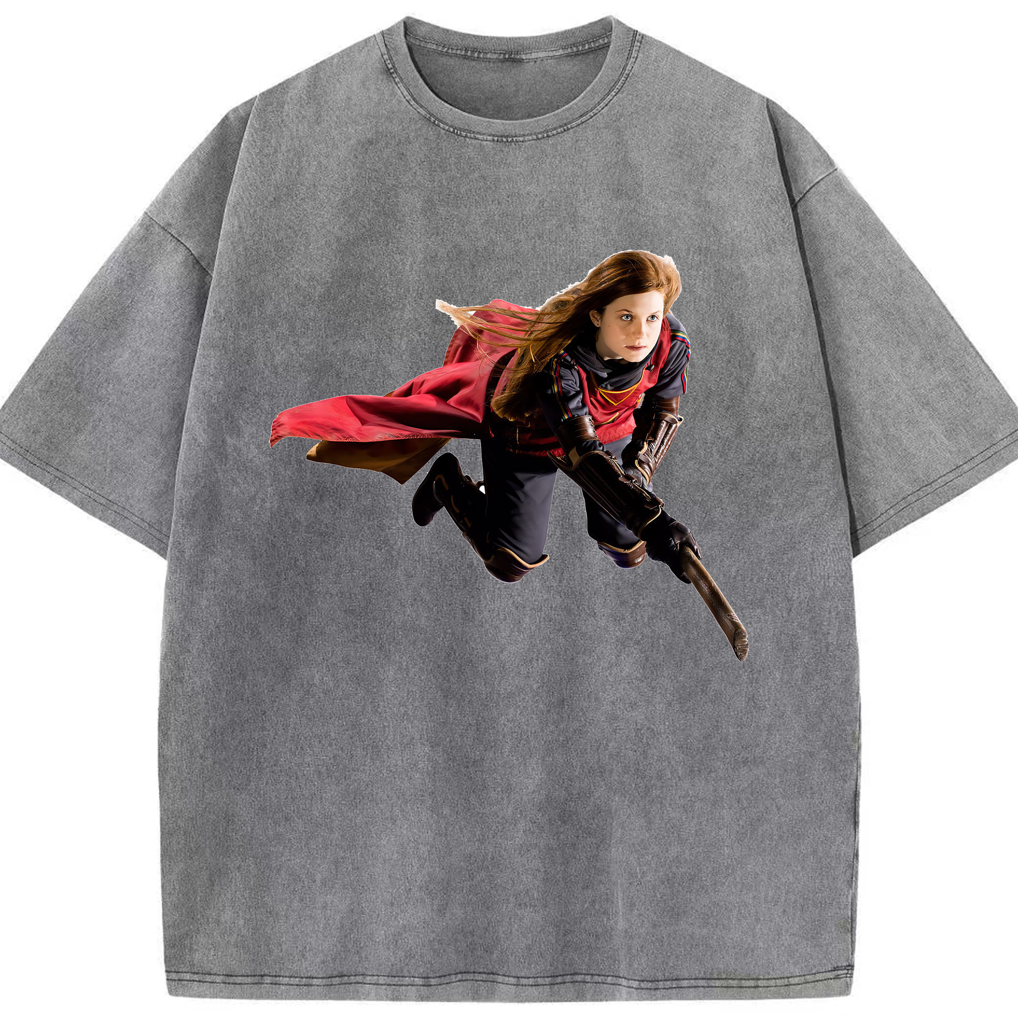 （画像用） Harry Potter ハリー・ポッターシリーズ 綿100% ヴィンテージ風 半袖Tシャツ（フロントプリント）