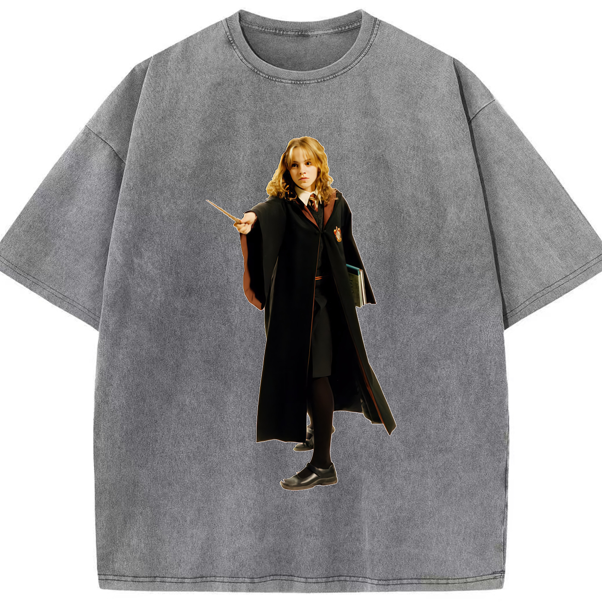 （画像用） Harry Potter ハリー・ポッターシリーズ 綿100% ヴィンテージ風 半袖Tシャツ（フロントプリント）