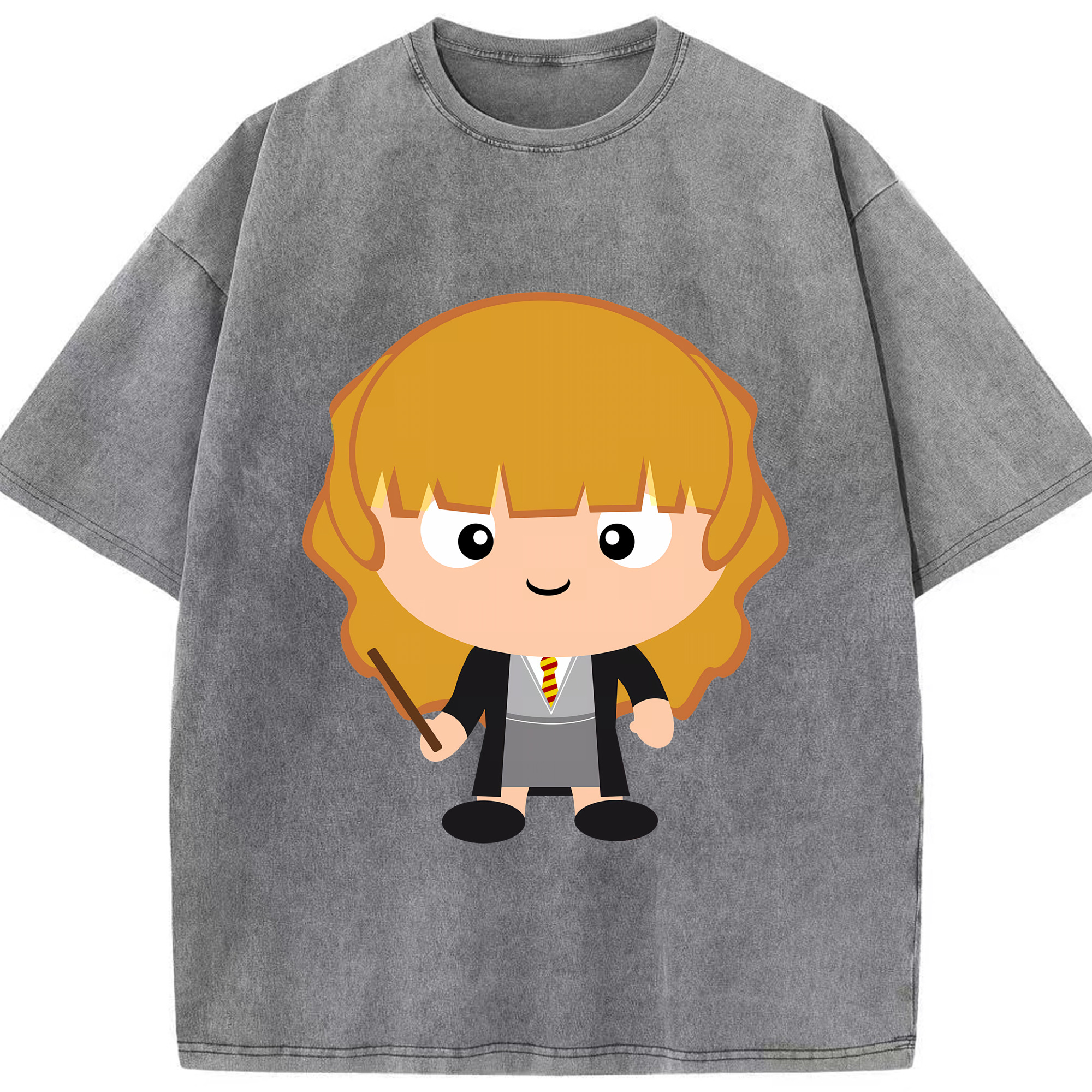 （画像用） Harry Potter ハリー・ポッターシリーズ 綿100% ヴィンテージ風 半袖Tシャツ（フロントプリント）