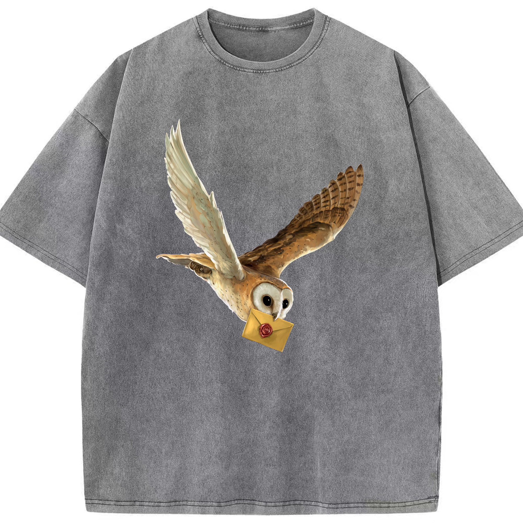 （画像用） Harry Potter ハリー・ポッターシリーズ 綿100% ヴィンテージ風 半袖Tシャツ（フロントプリント）