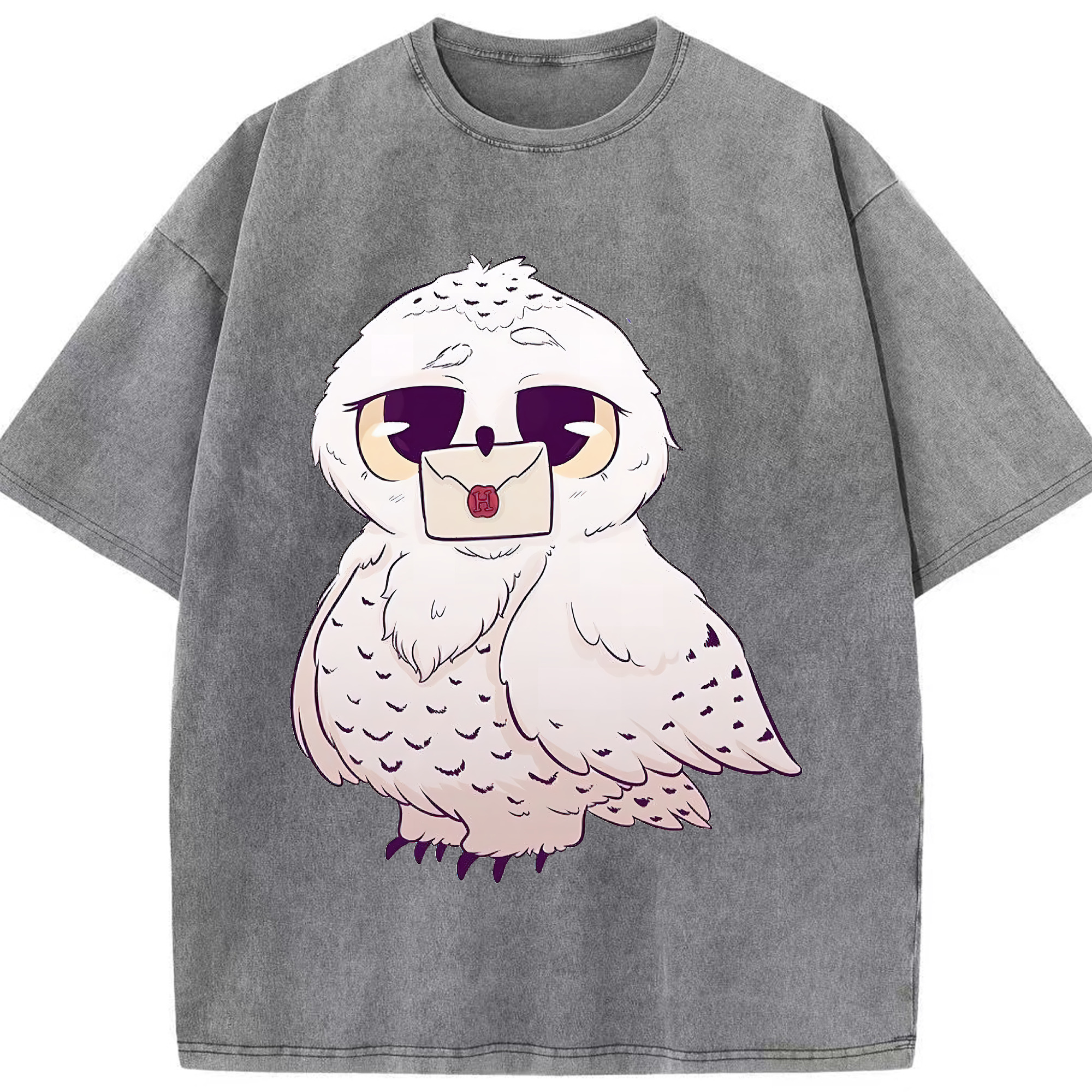 （画像用） Harry Potter ハリー・ポッターシリーズ 綿100% ヴィンテージ風 半袖Tシャツ（フロントプリント）