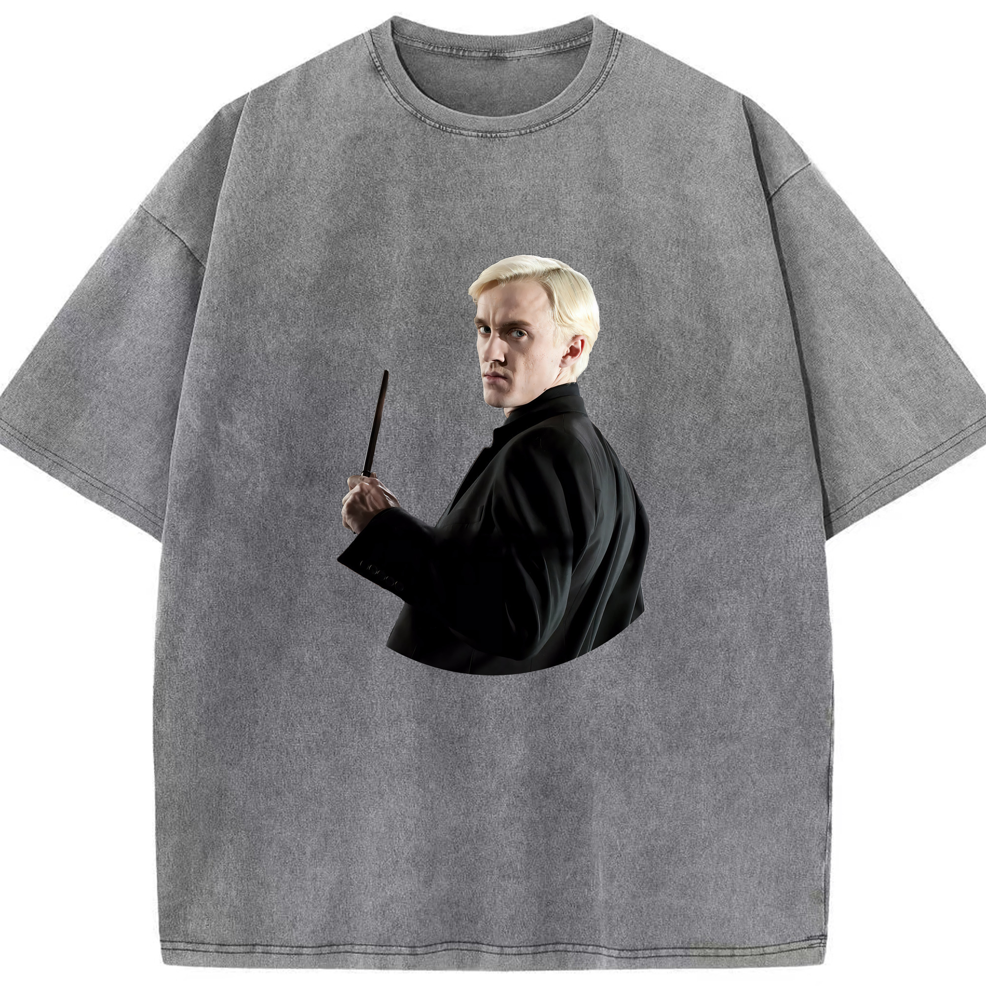 （画像用） Harry Potter ハリー・ポッターシリーズ 綿100% ヴィンテージ風 半袖Tシャツ（フロントプリント）