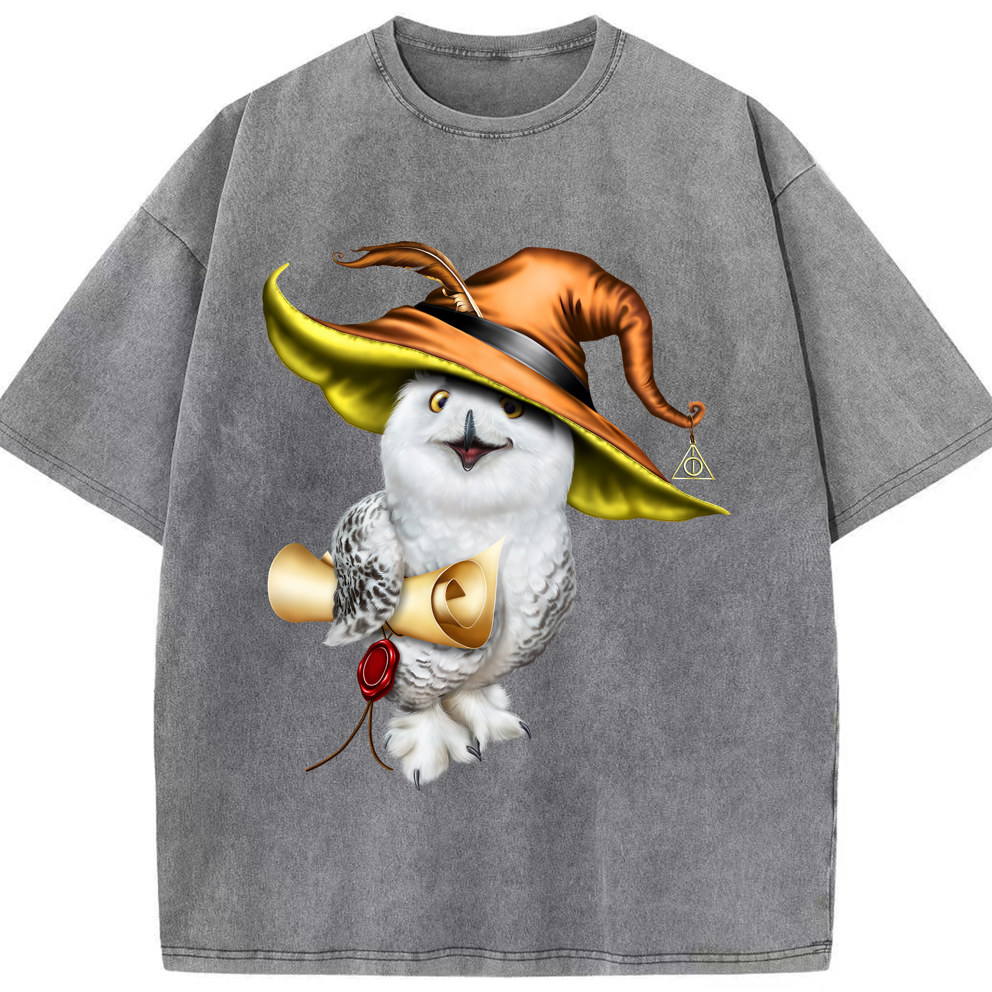 （画像用） Harry Potter ハリー・ポッターシリーズ 綿100% ヴィンテージ風 半袖Tシャツ（フロントプリント）