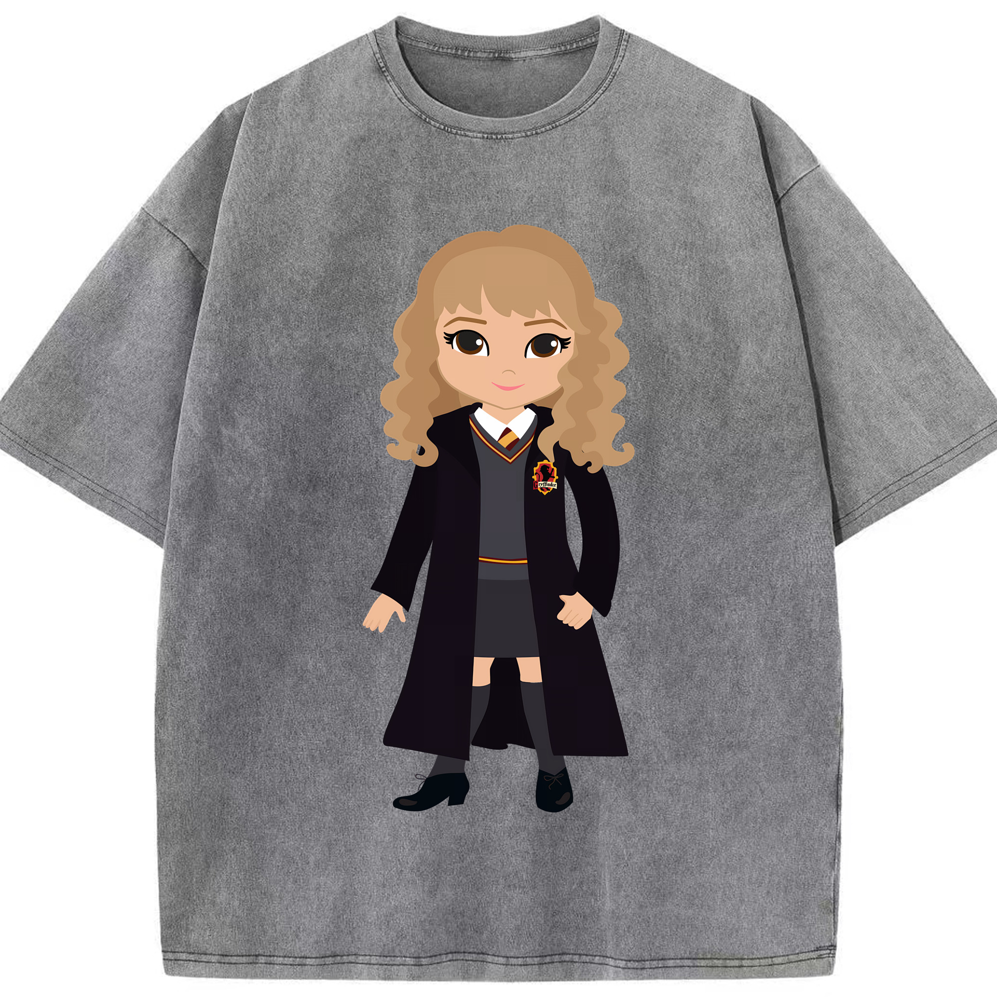 （画像用） Harry Potter ハリー・ポッターシリーズ 綿100% ヴィンテージ風 半袖Tシャツ（フロントプリント）