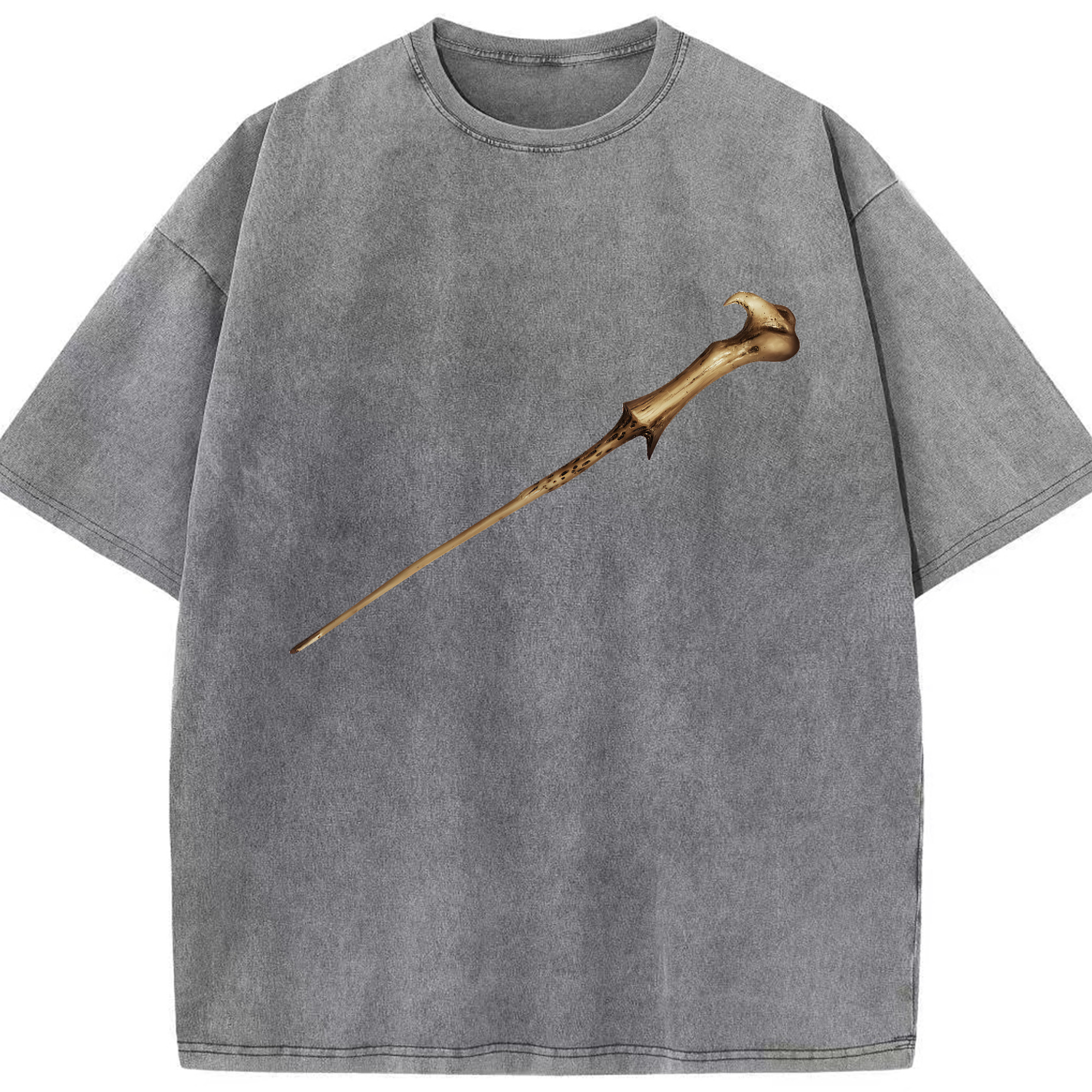 （画像用） Harry Potter ハリー・ポッターシリーズ 綿100% ヴィンテージ風 半袖Tシャツ（フロントプリント）