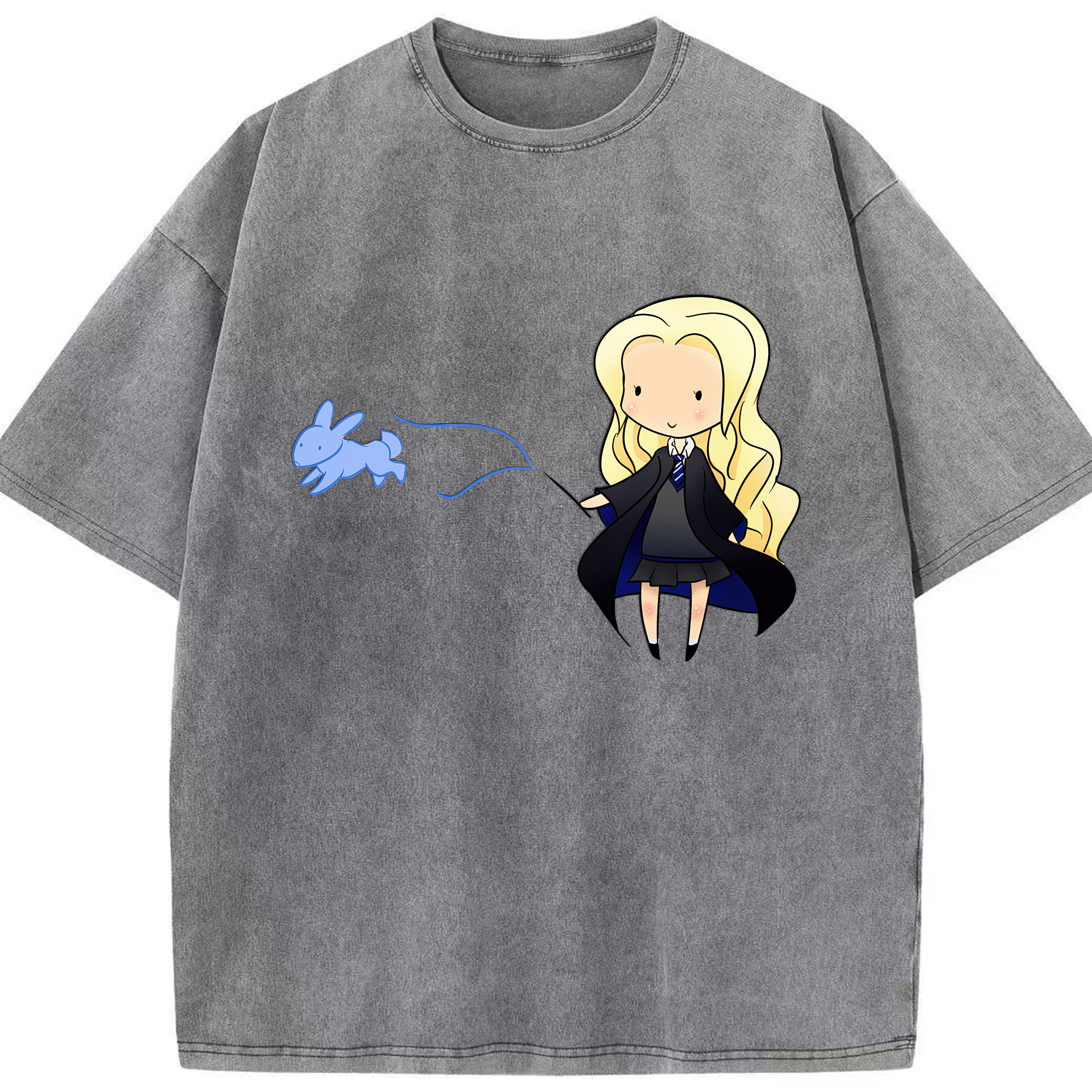 （画像用） Harry Potter ハリー・ポッターシリーズ 綿100% ヴィンテージ風 半袖Tシャツ（フロントプリント）