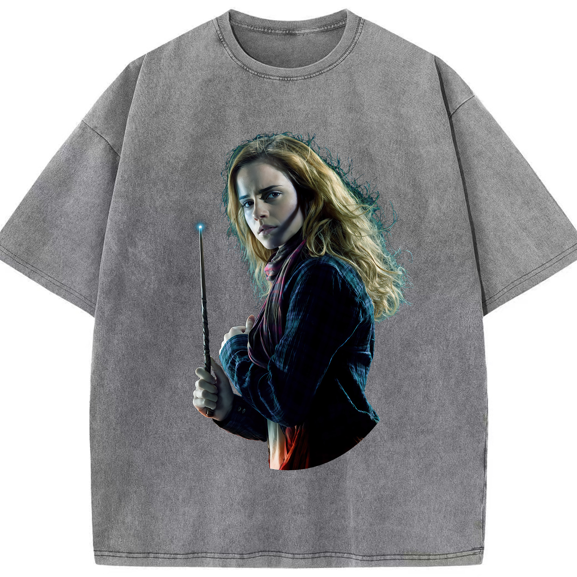 （画像用） Harry Potter ハリー・ポッターシリーズ 綿100% ヴィンテージ風 半袖Tシャツ（フロントプリント）