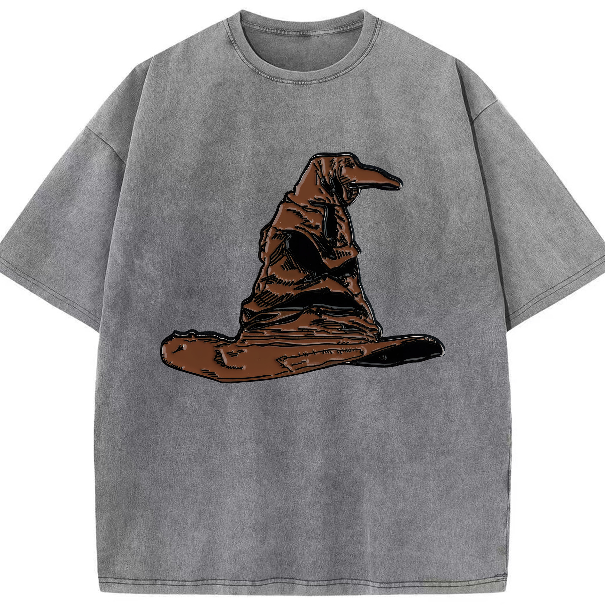 （画像用） Harry Potter ハリー・ポッターシリーズ 綿100% ヴィンテージ風 半袖Tシャツ（フロントプリント）