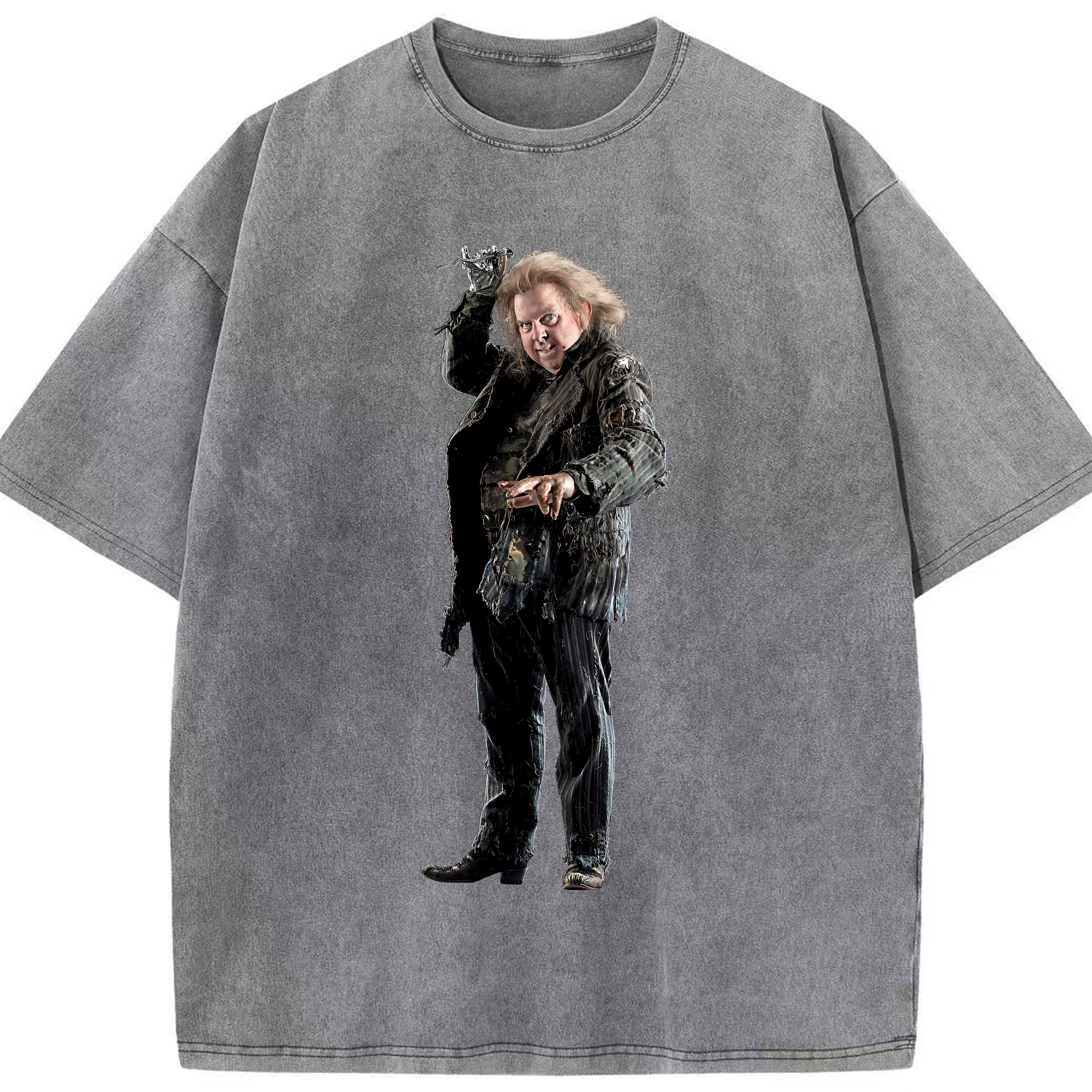 （画像用） Harry Potter ハリー・ポッターシリーズ 綿100% ヴィンテージ風 半袖Tシャツ（フロントプリント）