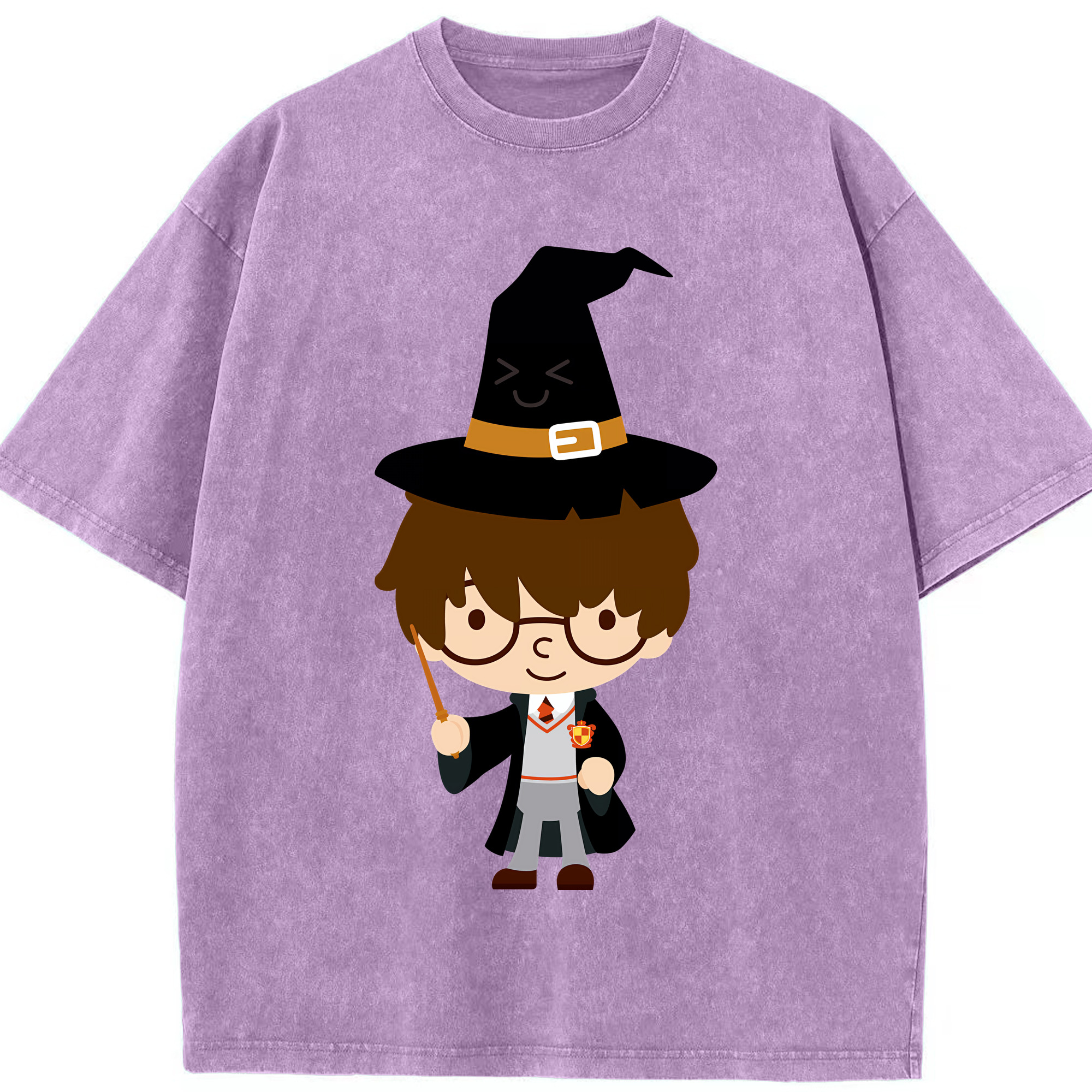 （画像用） Harry Potter ハリー・ポッターシリーズ 綿100% ヴィンテージ風 半袖Tシャツ（フロントプリント）