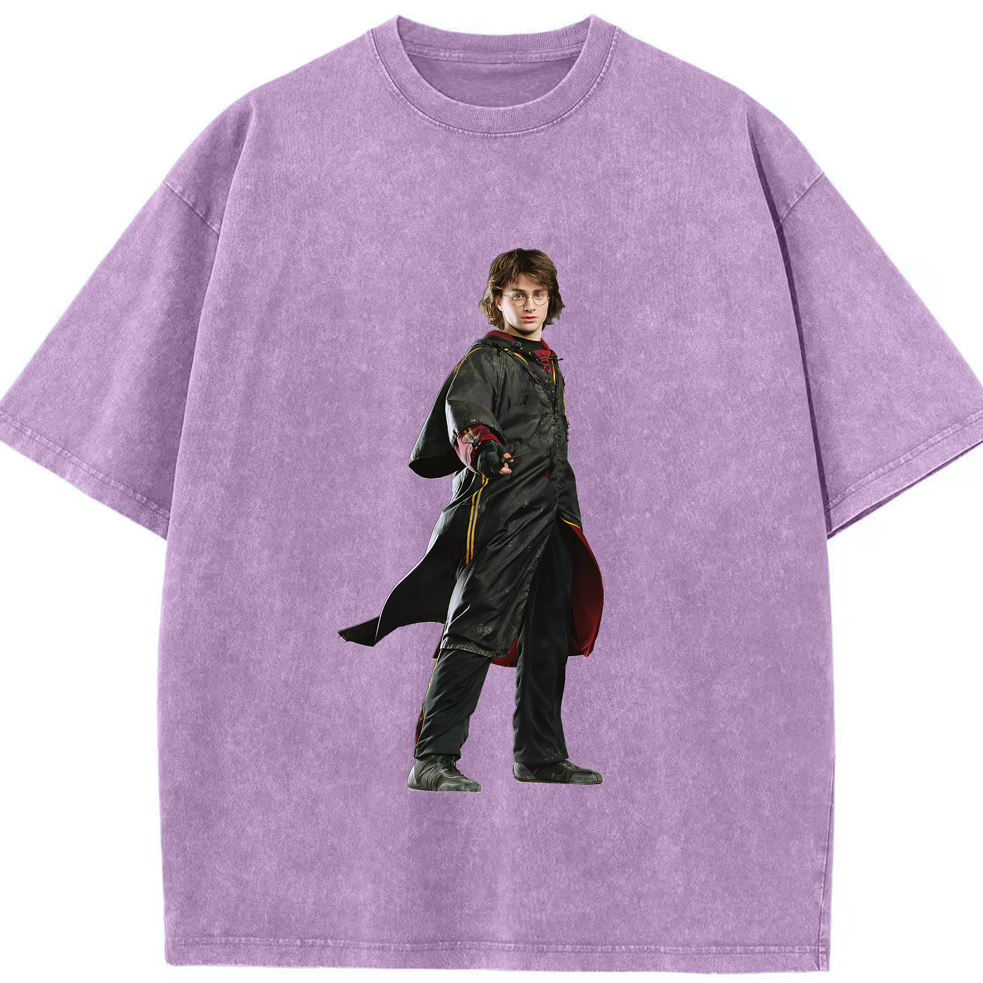 （画像用） Harry Potter ハリー・ポッターシリーズ 綿100% ヴィンテージ風 半袖Tシャツ（フロントプリント）