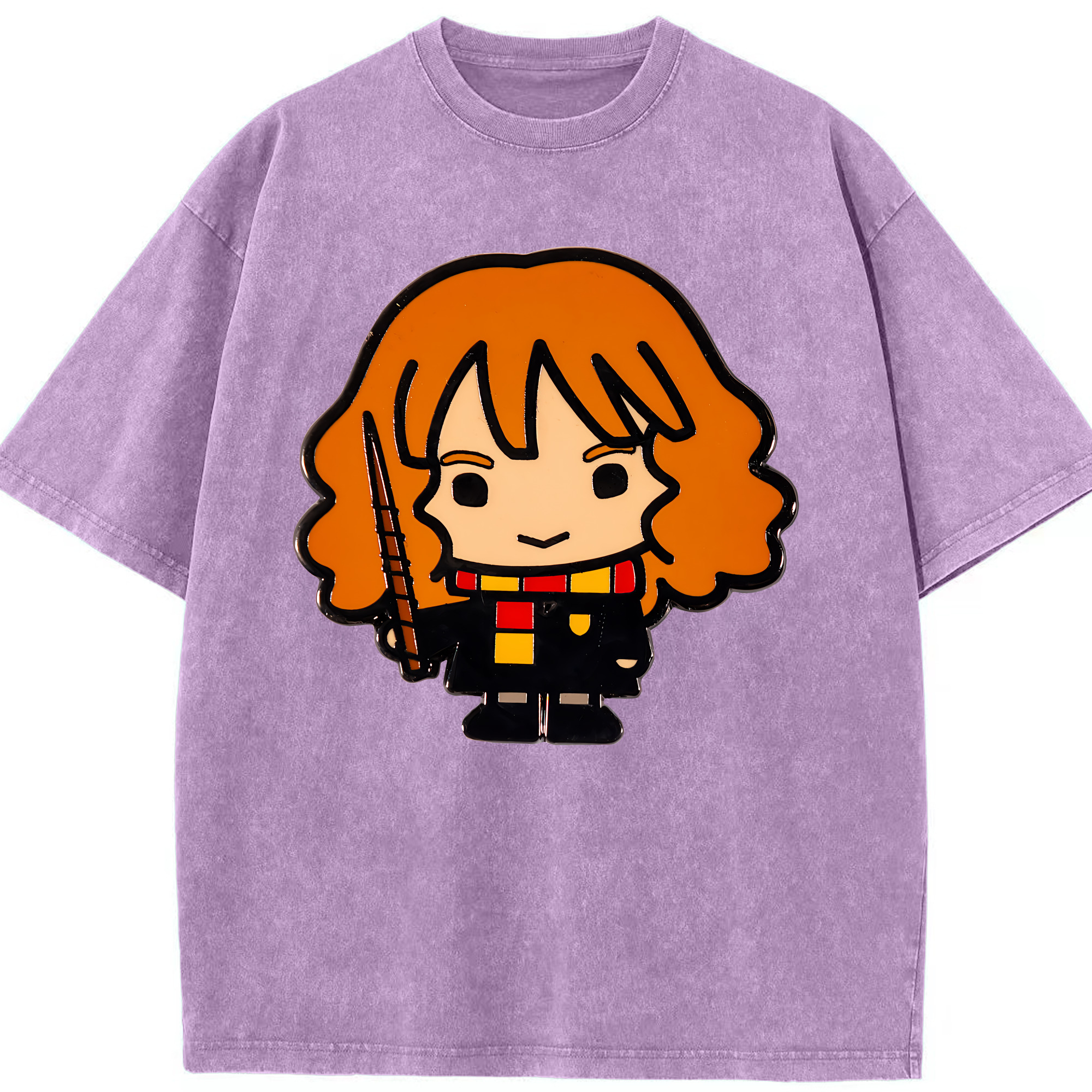 （画像用） Harry Potter ハリー・ポッターシリーズ 綿100% ヴィンテージ風 半袖Tシャツ（フロントプリント）
