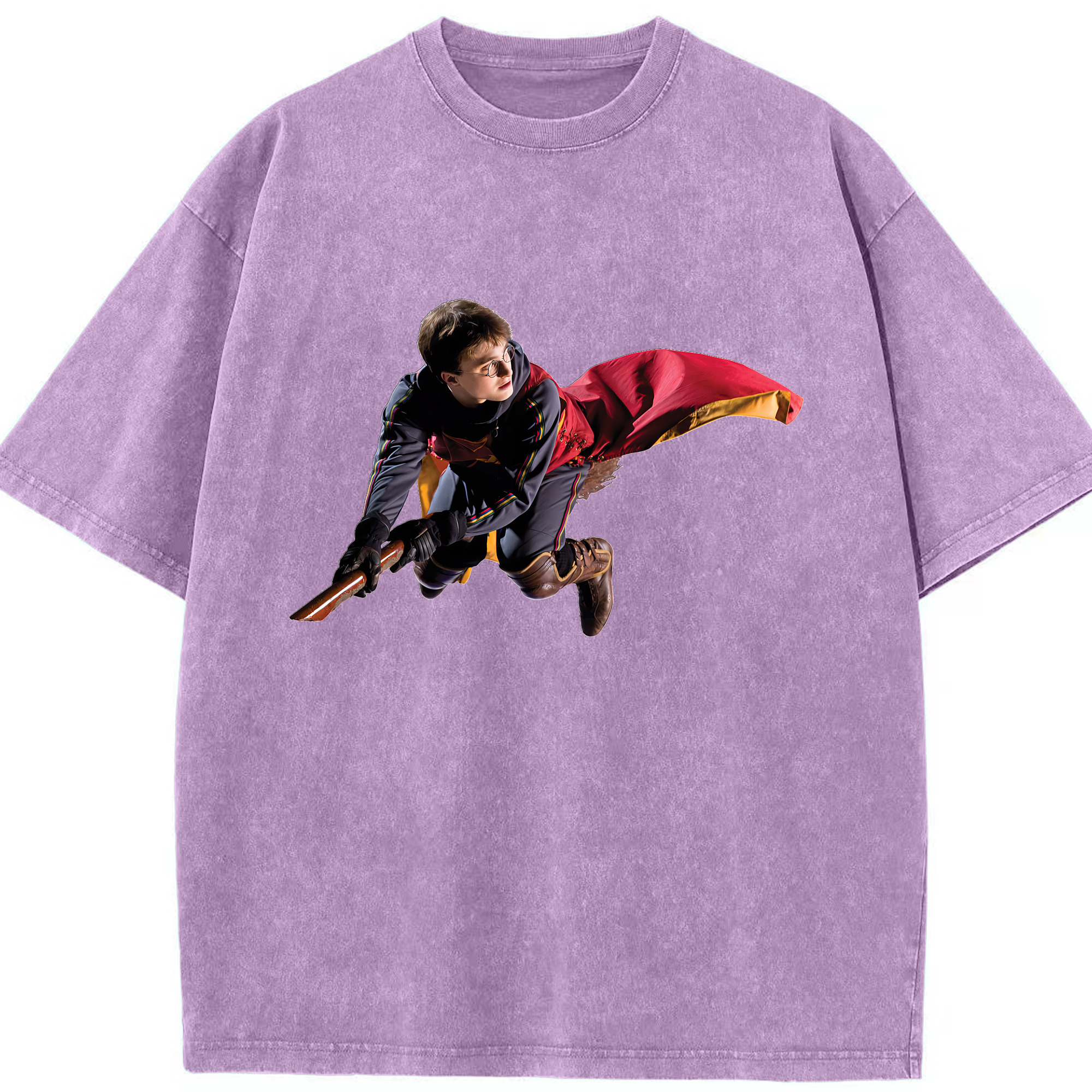 （画像用） Harry Potter ハリー・ポッターシリーズ 綿100% ヴィンテージ風 半袖Tシャツ（フロントプリント）
