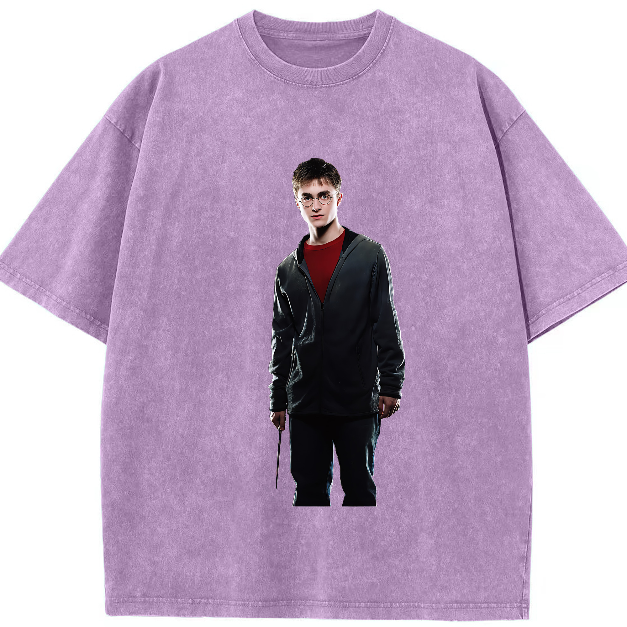 （画像用） Harry Potter ハリー・ポッターシリーズ 綿100% ヴィンテージ風 半袖Tシャツ（フロントプリント）