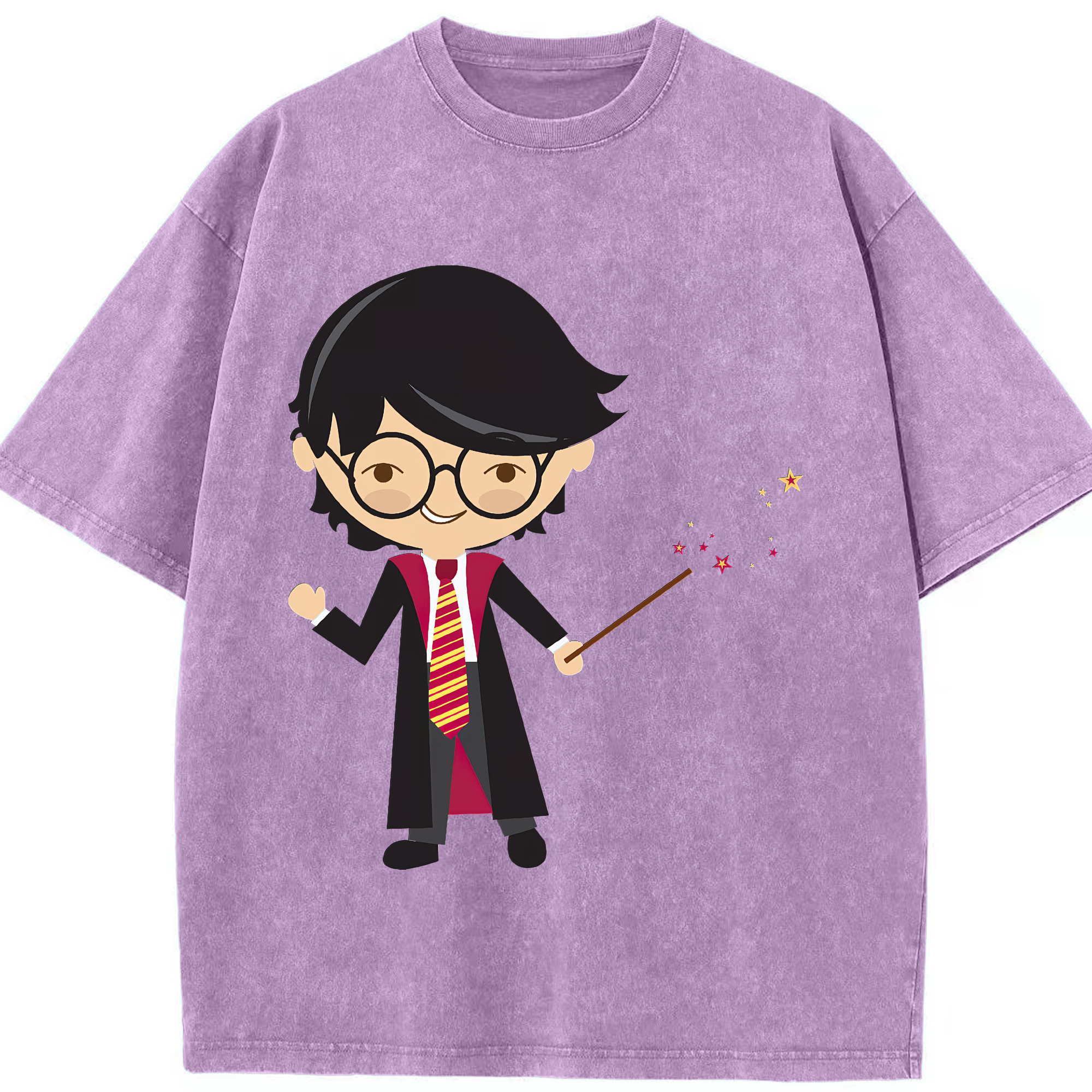 （画像用） Harry Potter ハリー・ポッターシリーズ 綿100% ヴィンテージ風 半袖Tシャツ（フロントプリント）