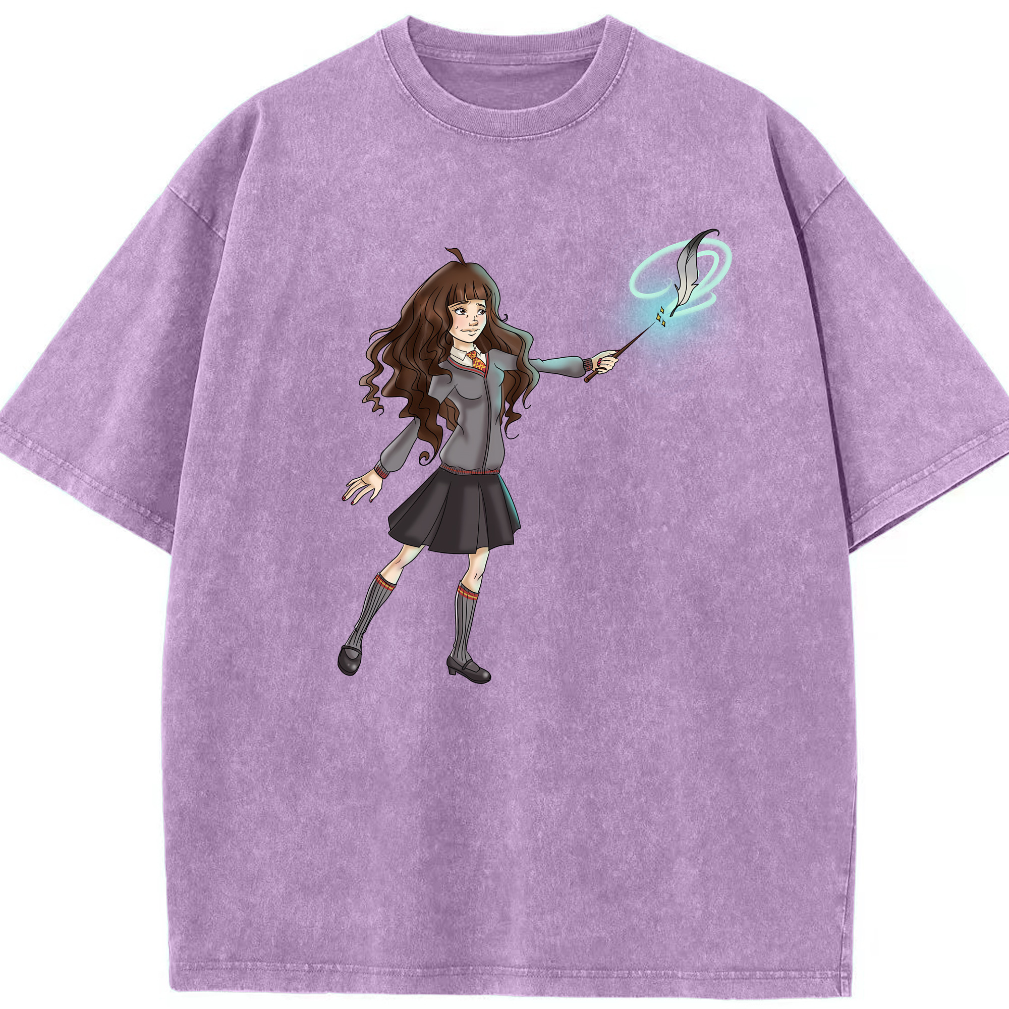 （画像用） Harry Potter ハリー・ポッターシリーズ 綿100% ヴィンテージ風 半袖Tシャツ（フロントプリント）