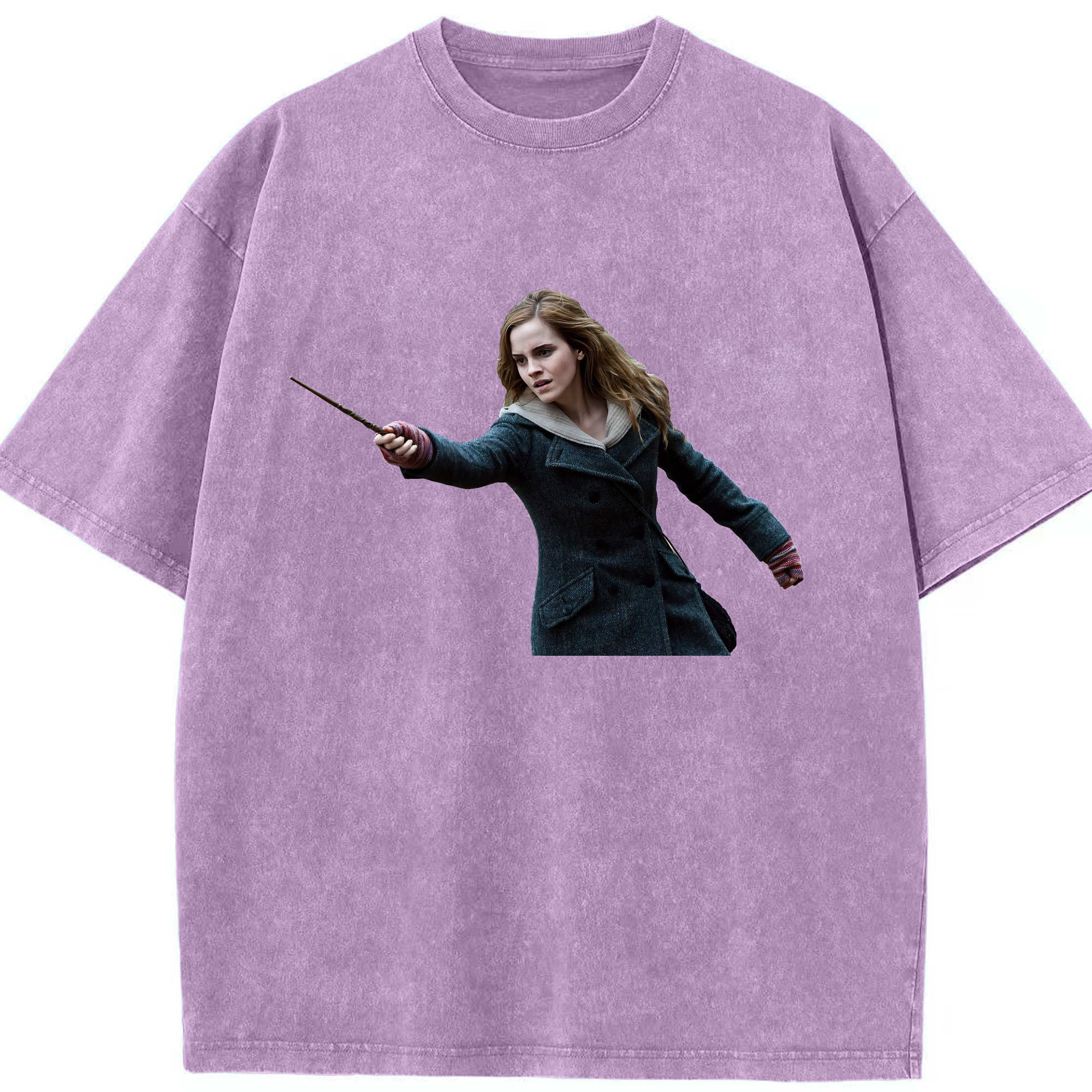 （画像用） Harry Potter ハリー・ポッターシリーズ 綿100% ヴィンテージ風 半袖Tシャツ（フロントプリント）